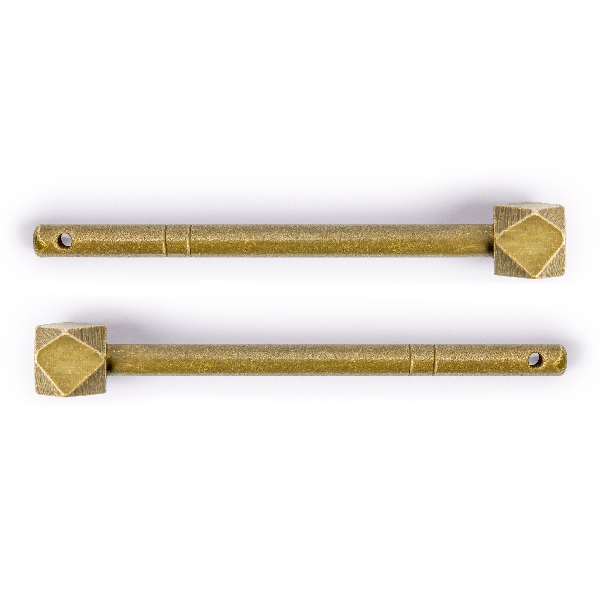 14 Sided Key Pins 2-7/8" - Set of 2-Chinese Brass Hardware