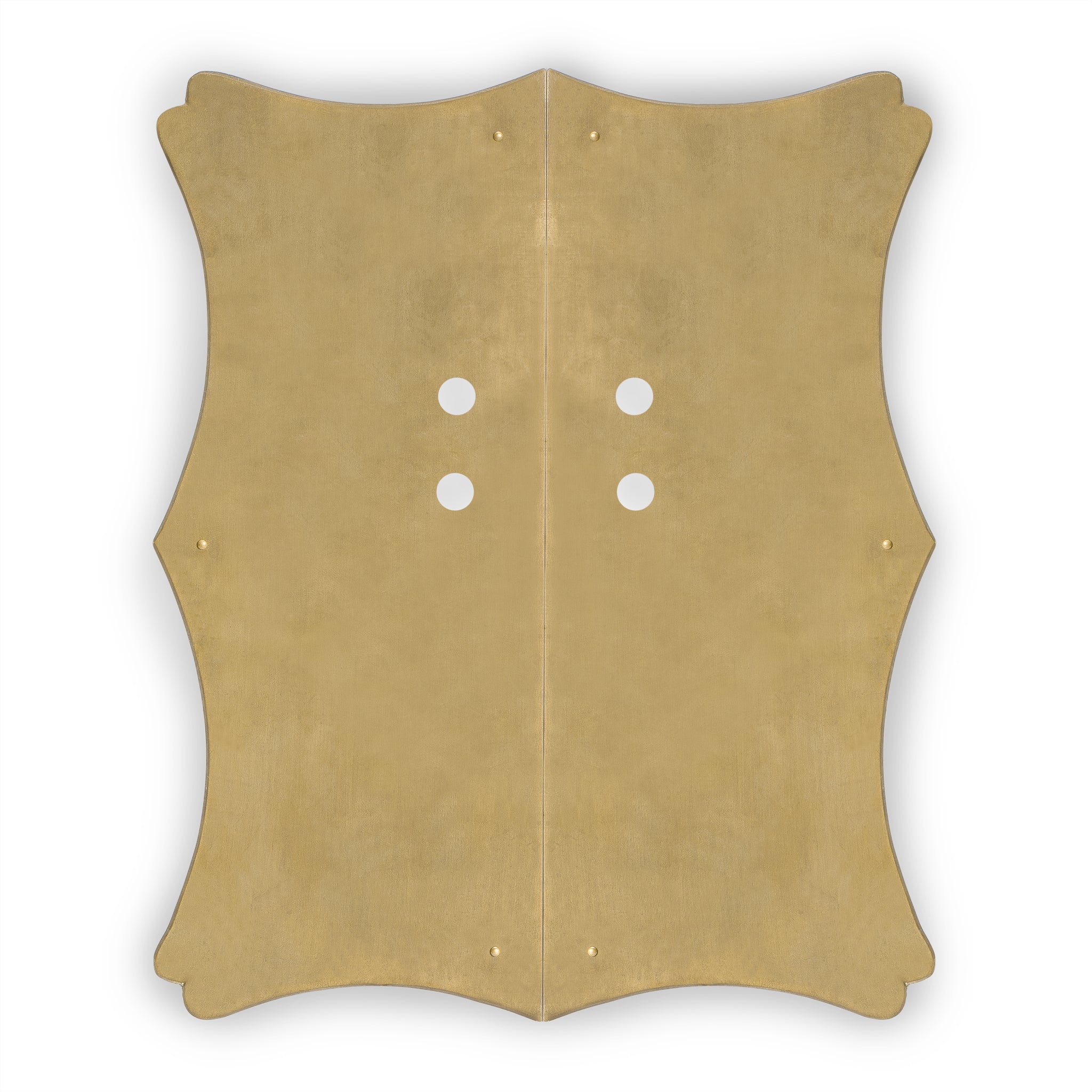 Bamboo Curve Cabinet Plate 10" x 12"-Chinese Brass Hardware