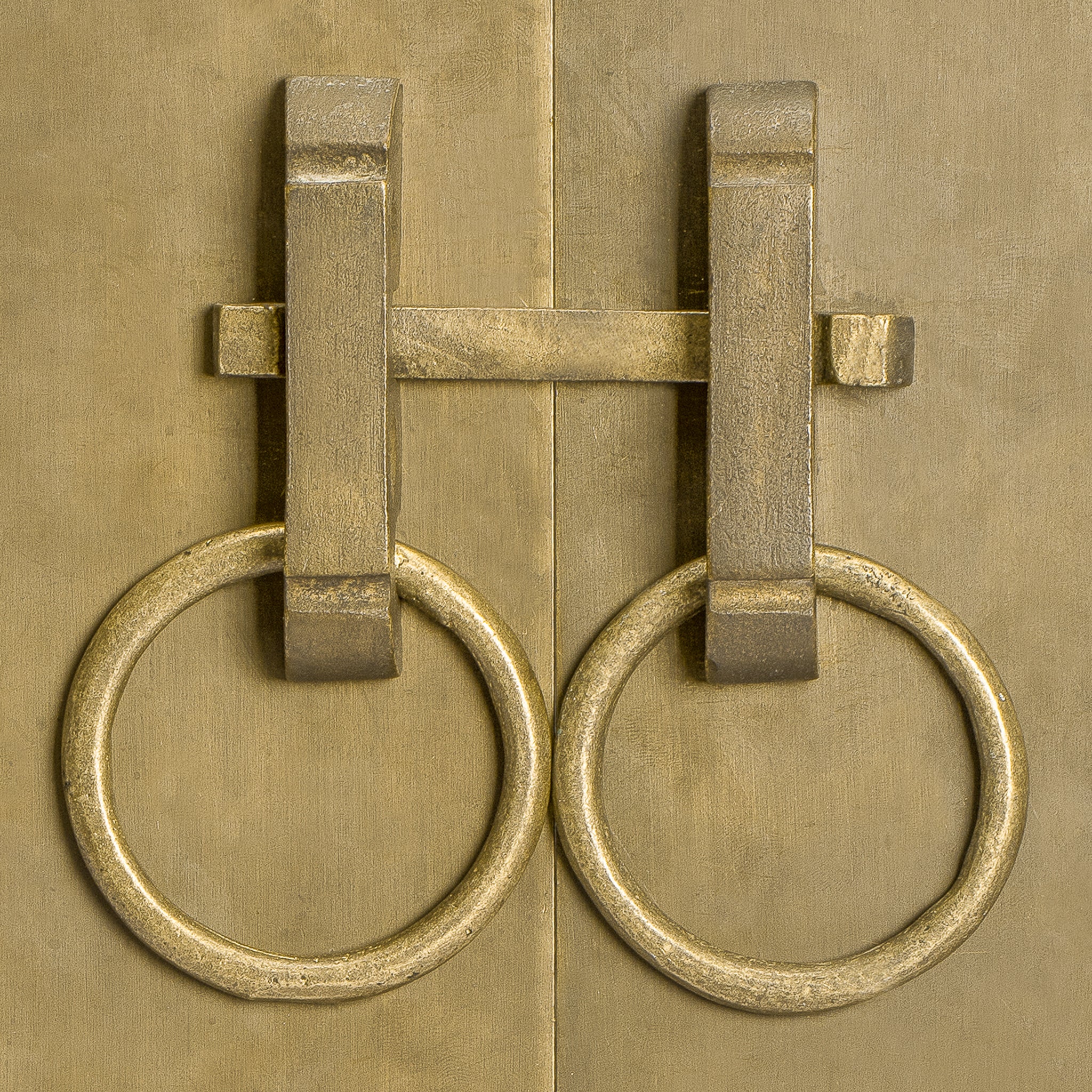 Bamboo Curve Cabinet Plate 10" x 12"-Chinese Brass Hardware