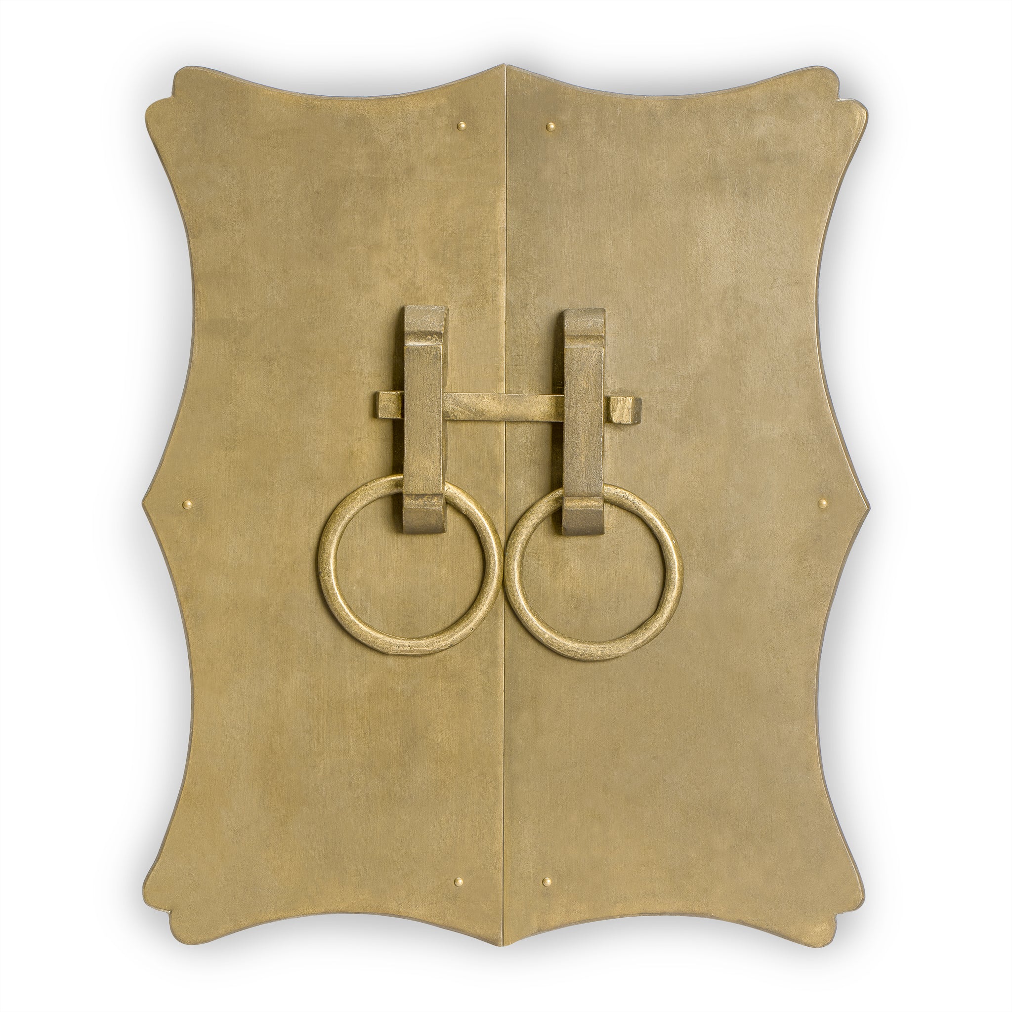 Bamboo Curve Cabinet Plate 10" x 12"-Chinese Brass Hardware