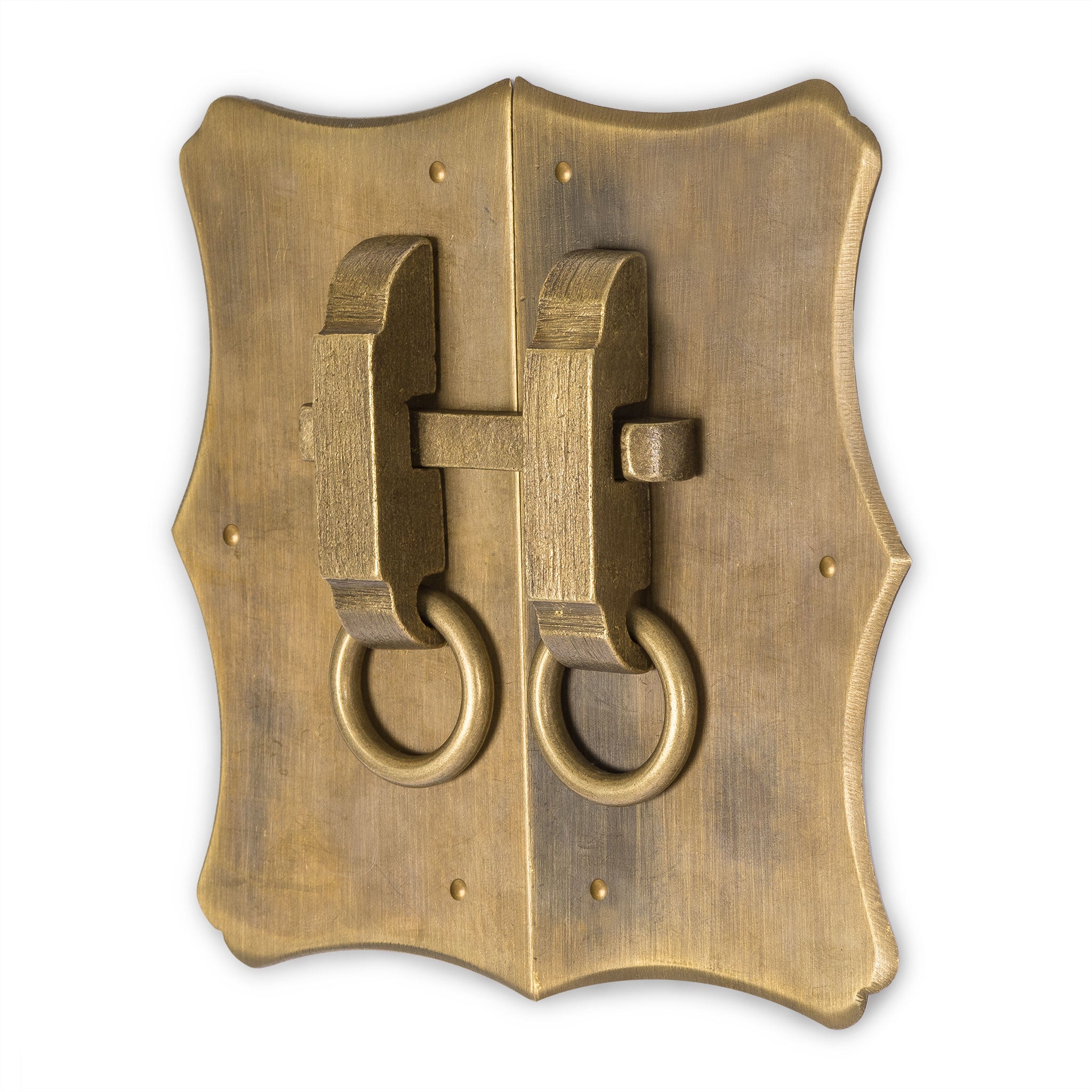 Bamboo Curve Cabinet Plate 8" x 10"-Chinese Brass Hardware