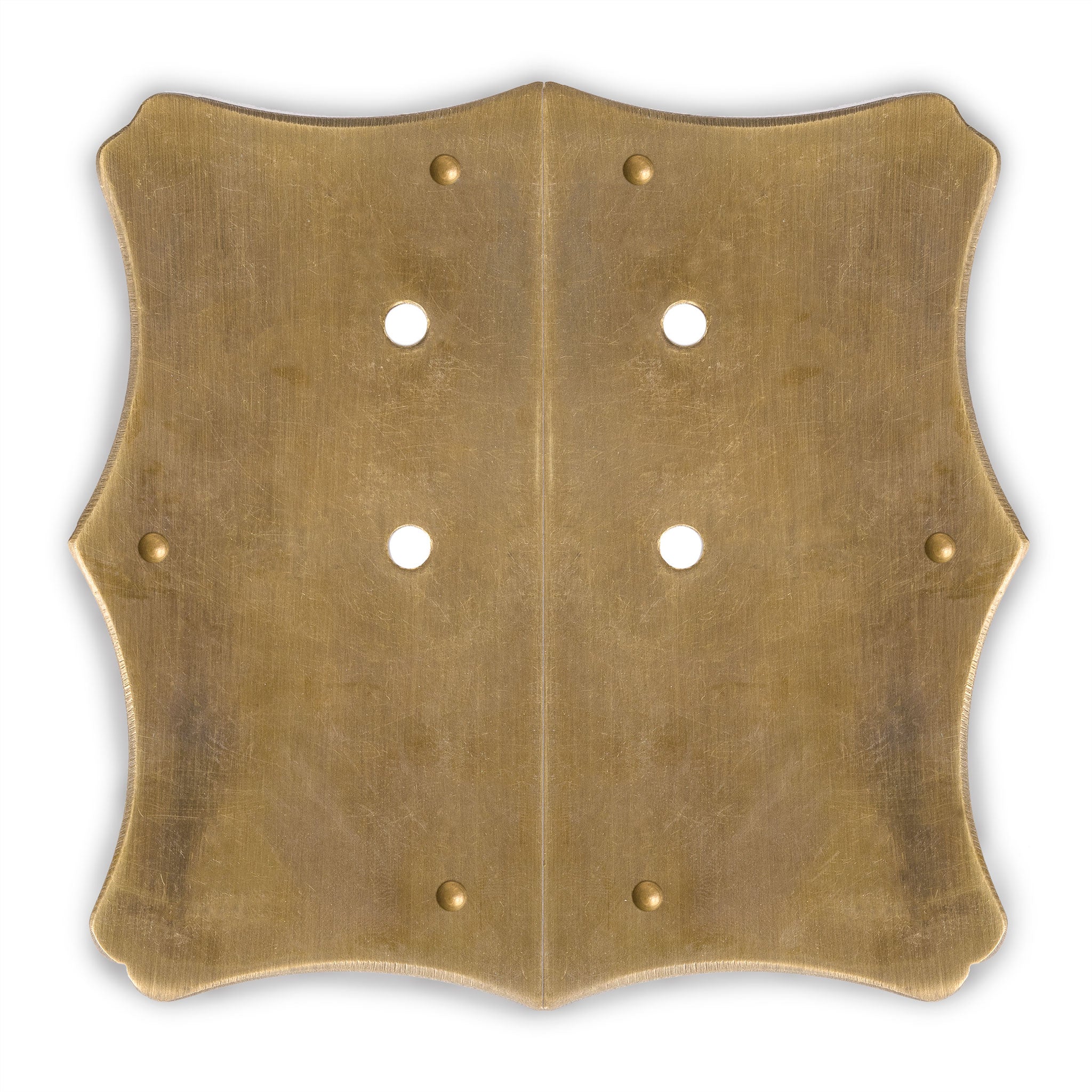 Bamboo Curve Cabinet Plate 8" x 10"-Chinese Brass Hardware