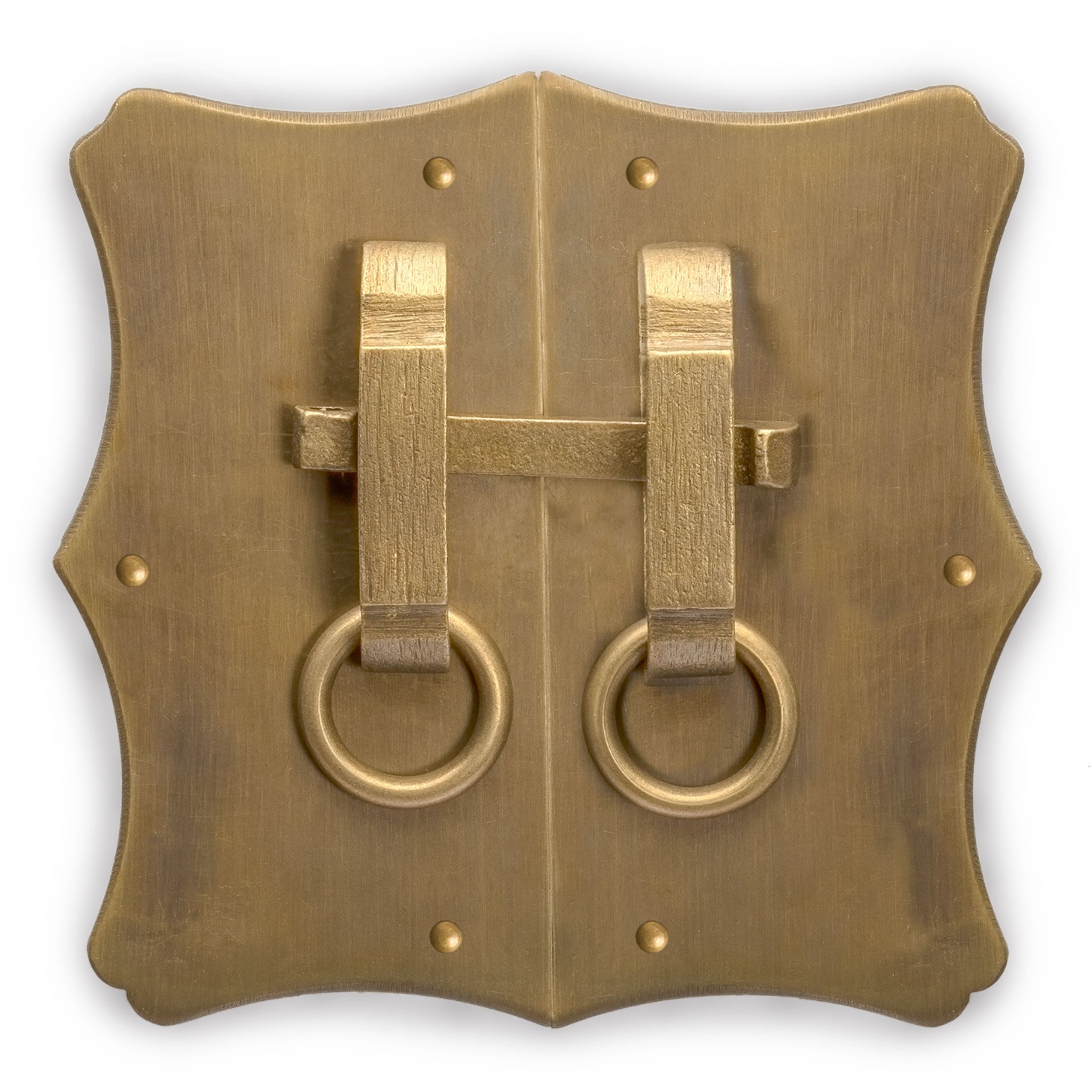 Bamboo Curve Cabinet Plate 8" x 10"-Chinese Brass Hardware