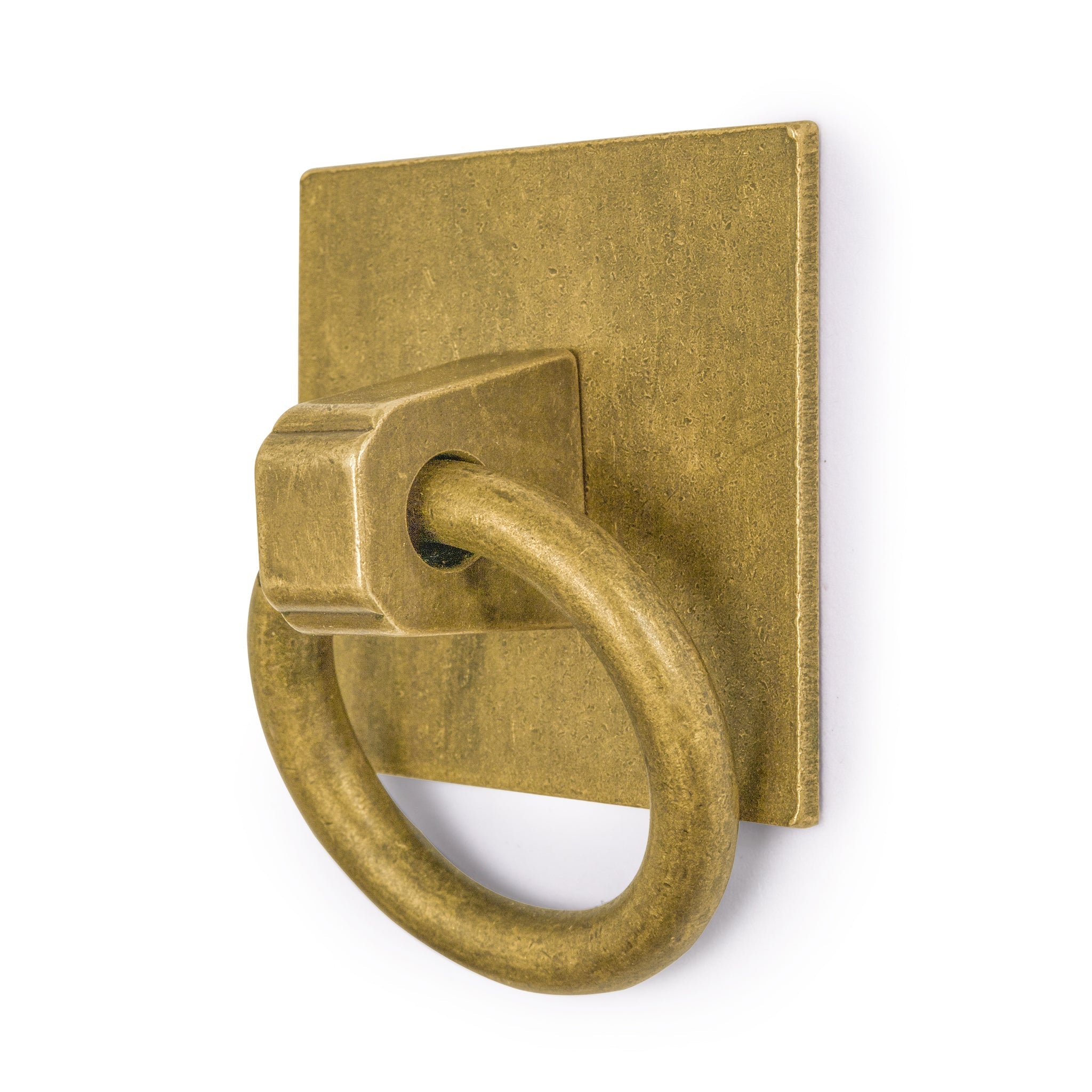 Brass Ring Plate Pulls 1.26" - Set of 2-Chinese Brass Hardware