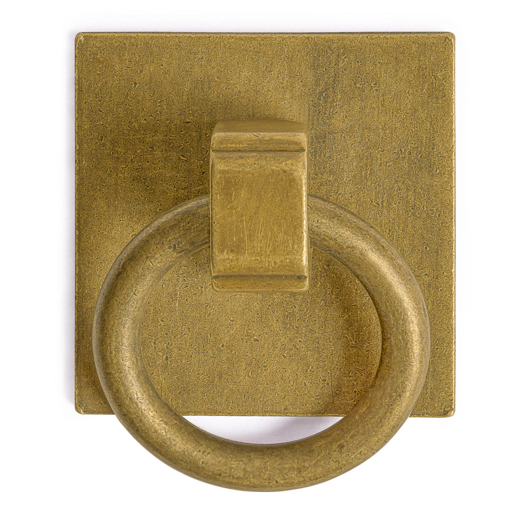 Brass Ring Plate Pulls 1.26" - Set of 2-Chinese Brass Hardware