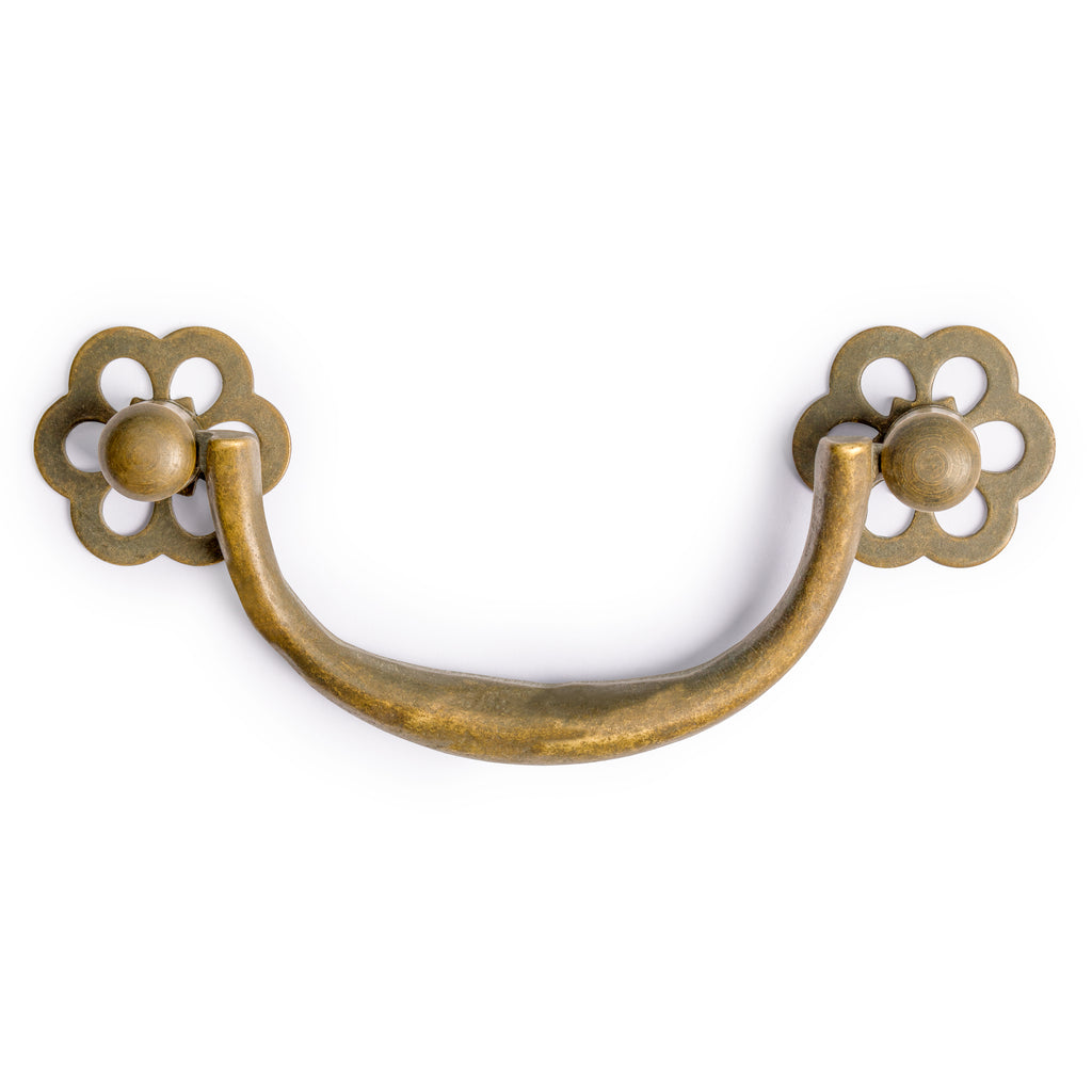 Double Plum Pulls 3-3/4" - Set of 2-Chinese Brass Hardware