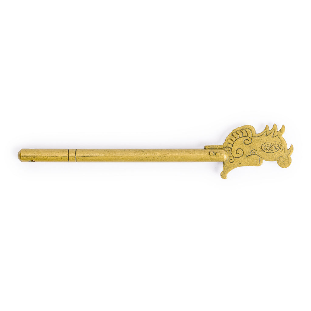 Dragon Key Pins 4.7" - Set of 2-Chinese Brass Hardware