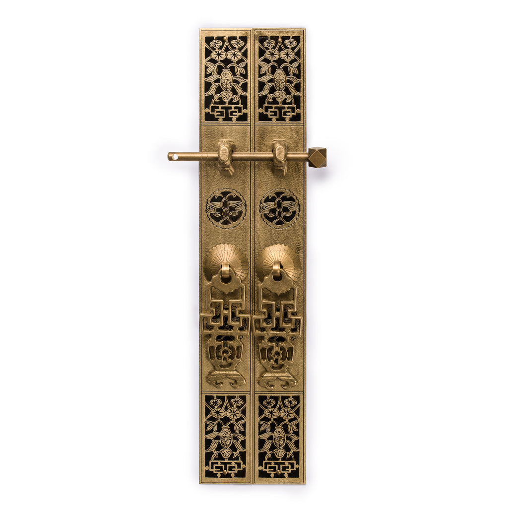 Flower Basket Simple Strip Pulls 12"-Chinese Brass Hardware
