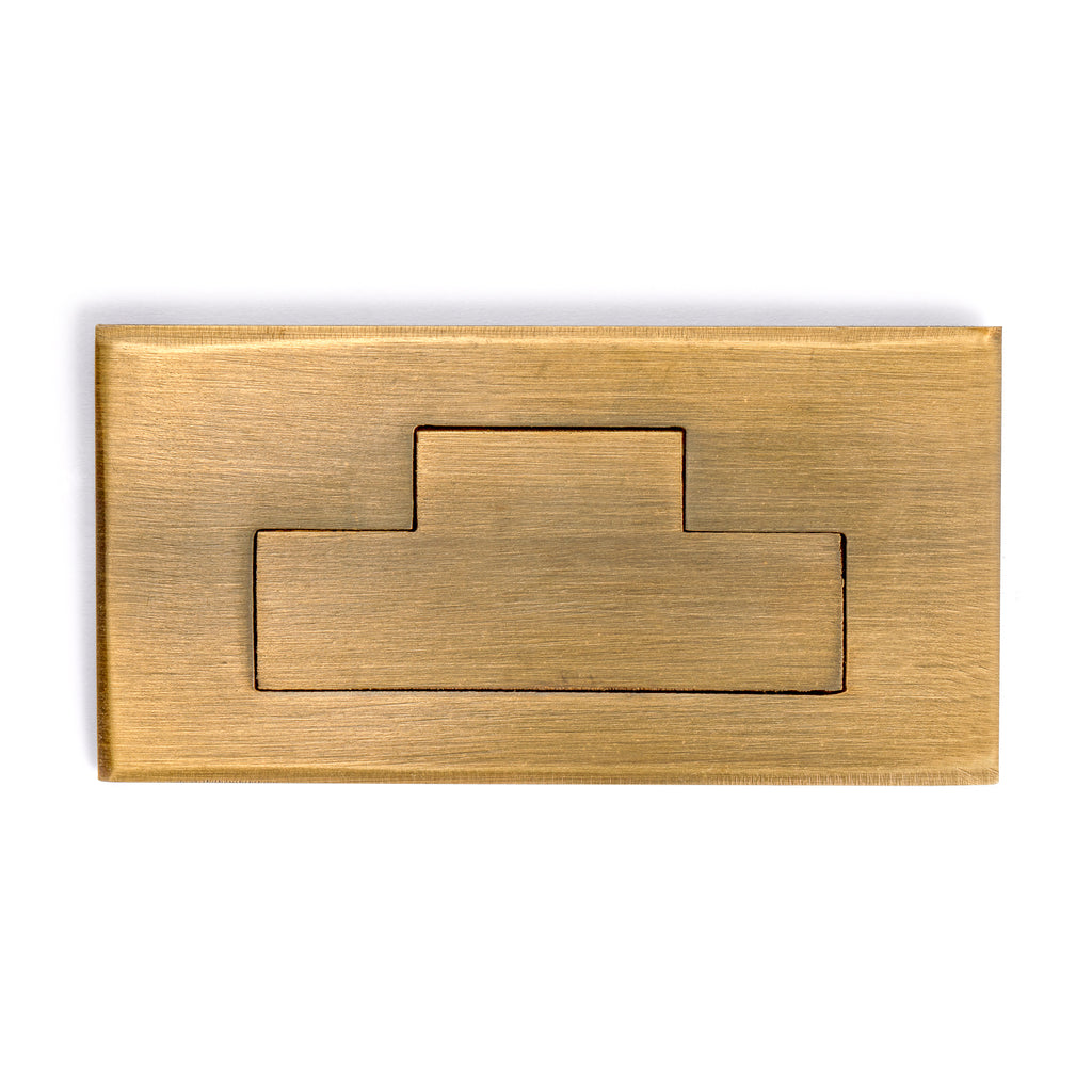 Flush Box Pulls 3.5" - Set of 2-Chinese Brass Hardware