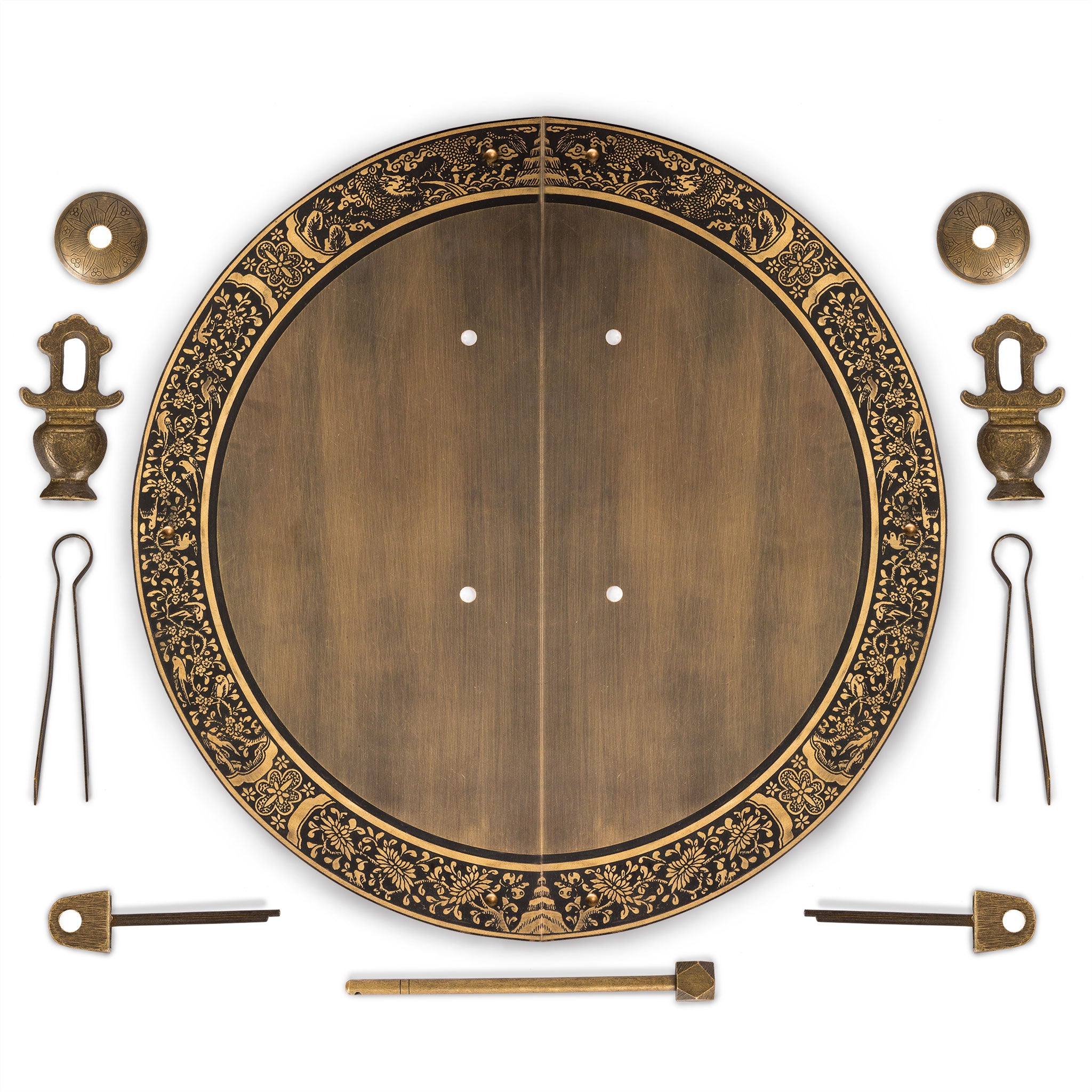 Giant Banquet Face Plate 13.9"-Chinese Brass Hardware