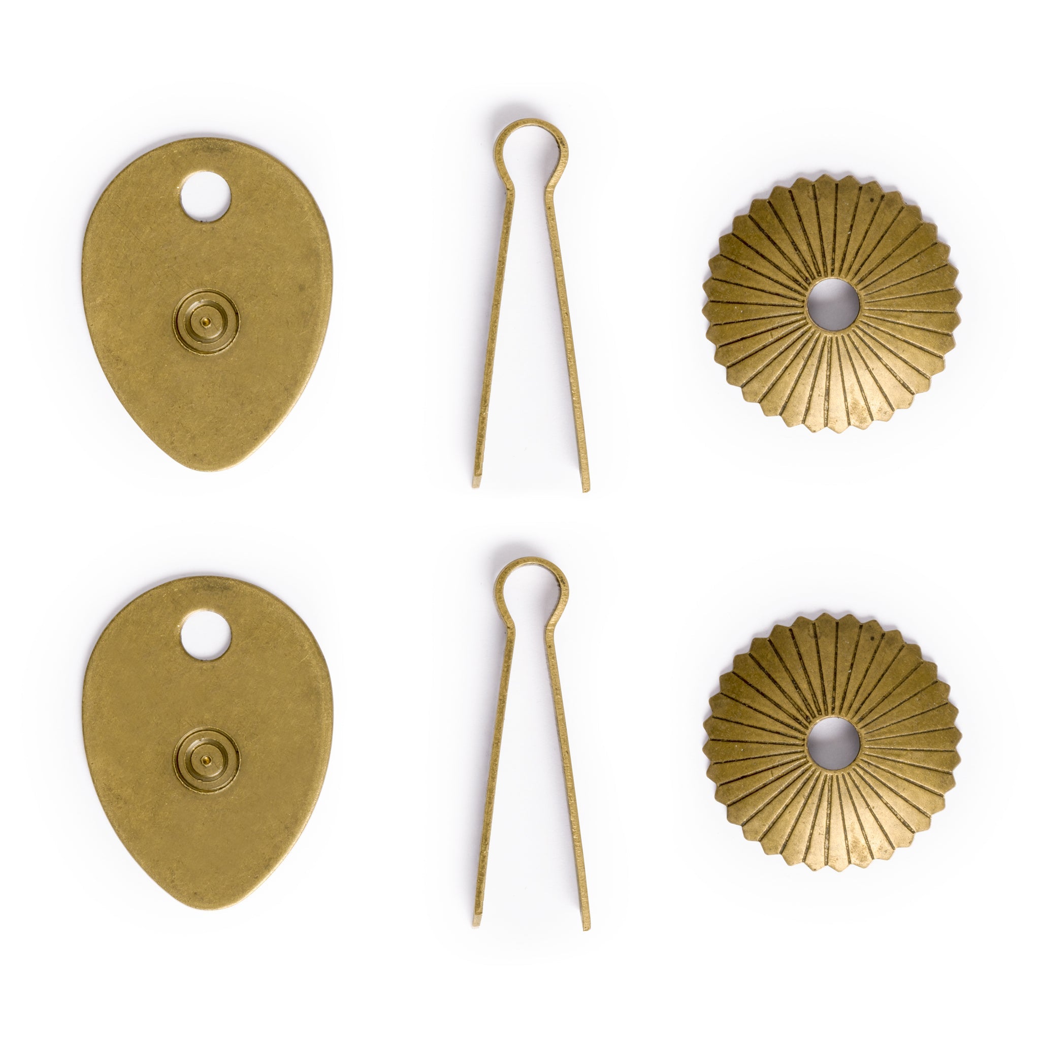 Melon Seed Pulls 1.6" - Set of 2-Chinese Brass Hardware