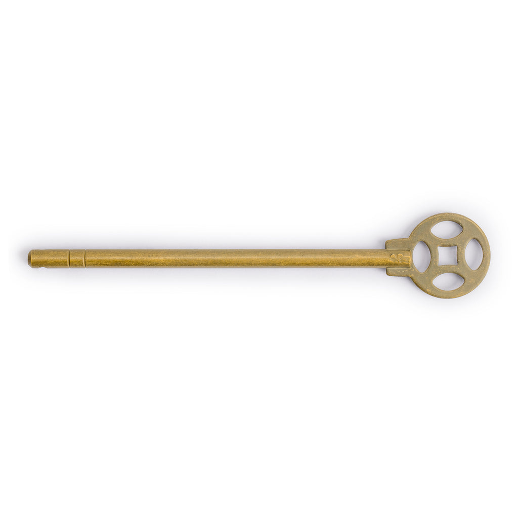 Money Coin Key 5.75" - Set of 2-Chinese Brass Hardware