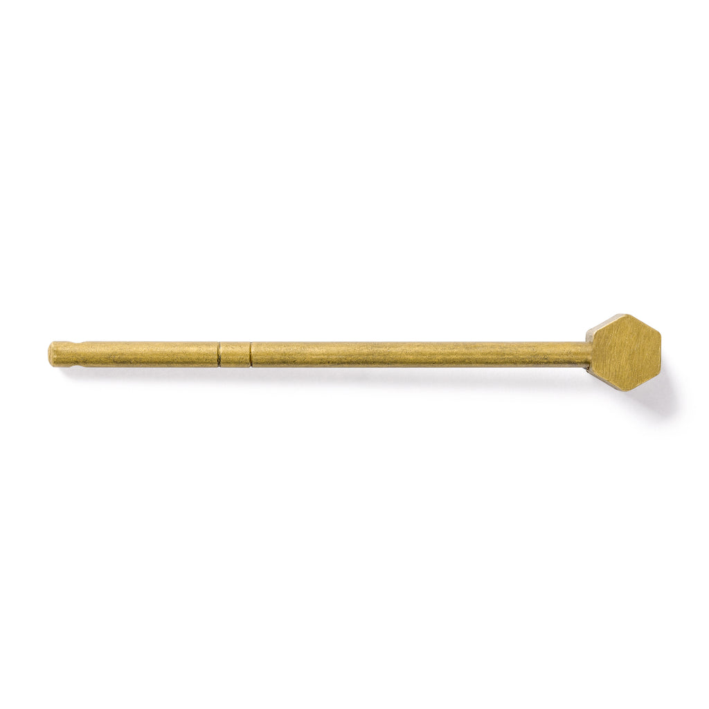 Octagonal Key Pins 2.6" - Set of 2-Chinese Brass Hardware