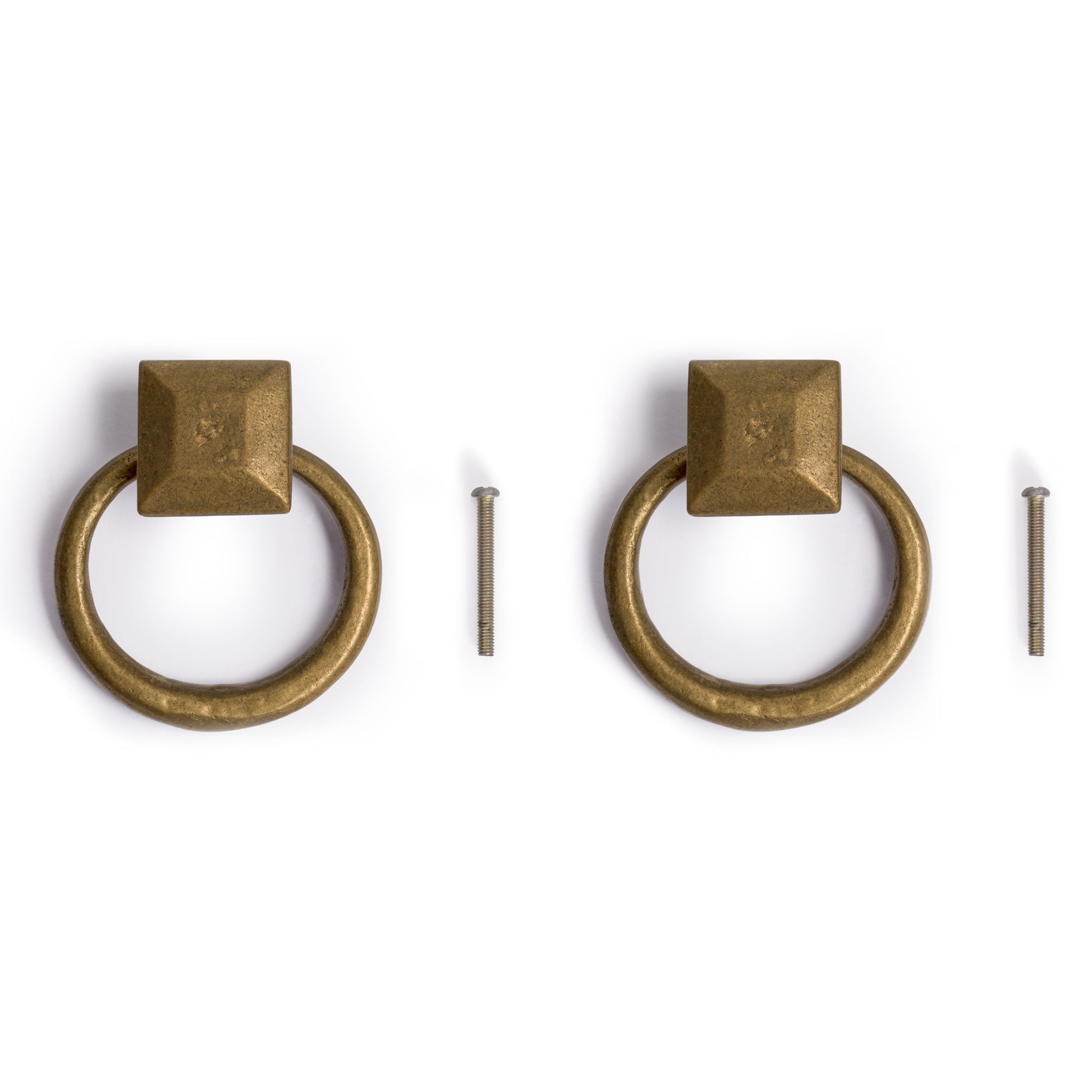 Peg and Ring Pulls 1.9" - Set of 2-Chinese Brass Hardware