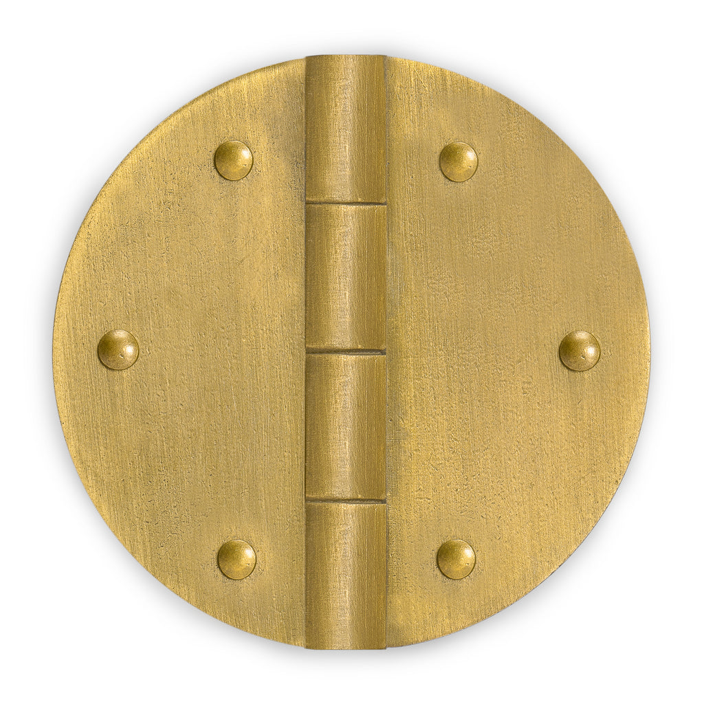 Round Circle Hinge 1-3/4" - Set of 2-Chinese Brass Hardware