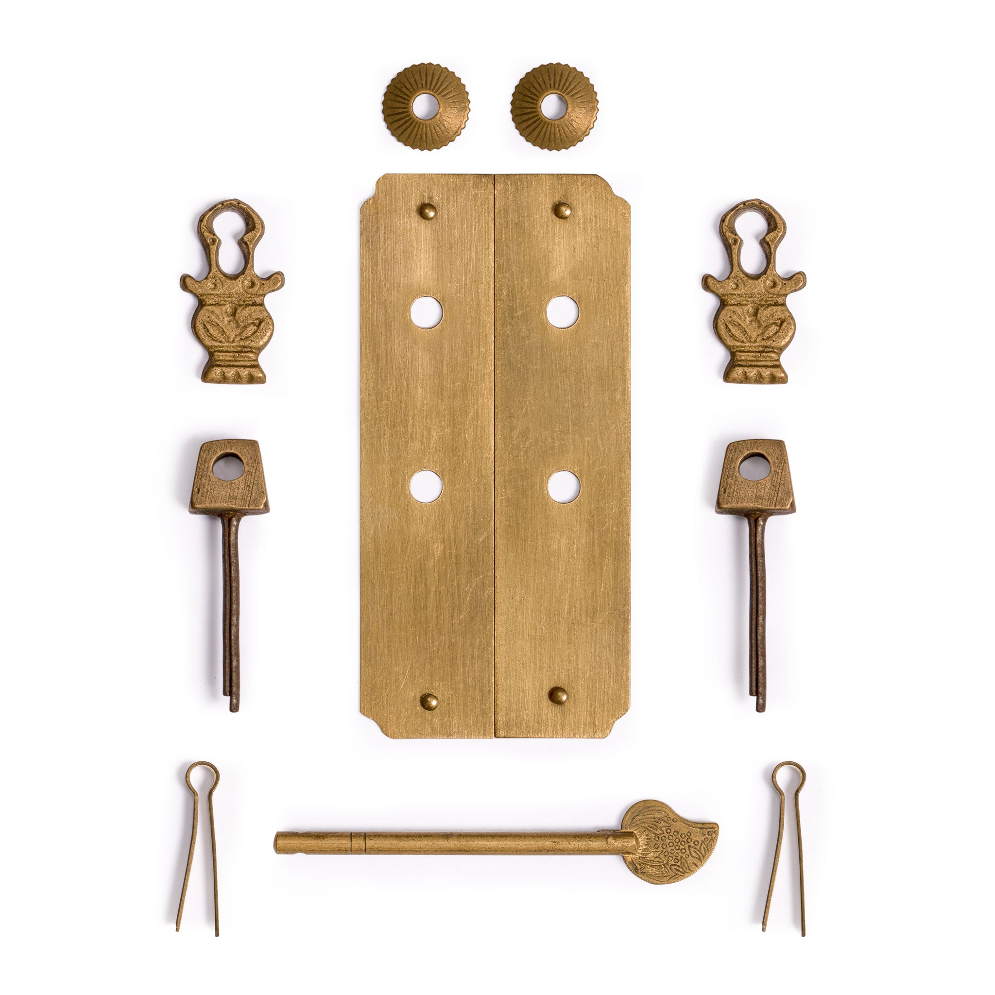 Round Corner Cabinet Strips 4.1"-Chinese Brass Hardware