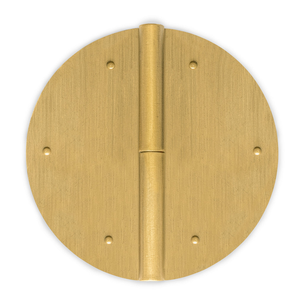 Round Hinge 3.5" - Set of 2-Chinese Brass Hardware