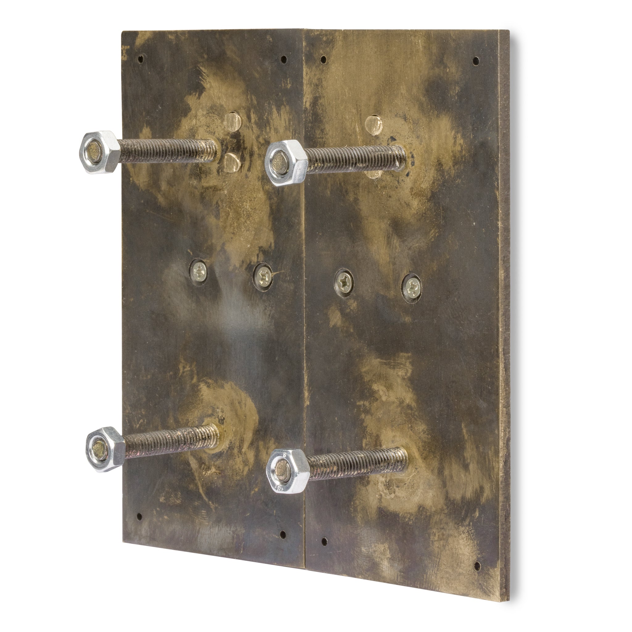 Square in Square Plate - Set of 2-Chinese Brass Hardware