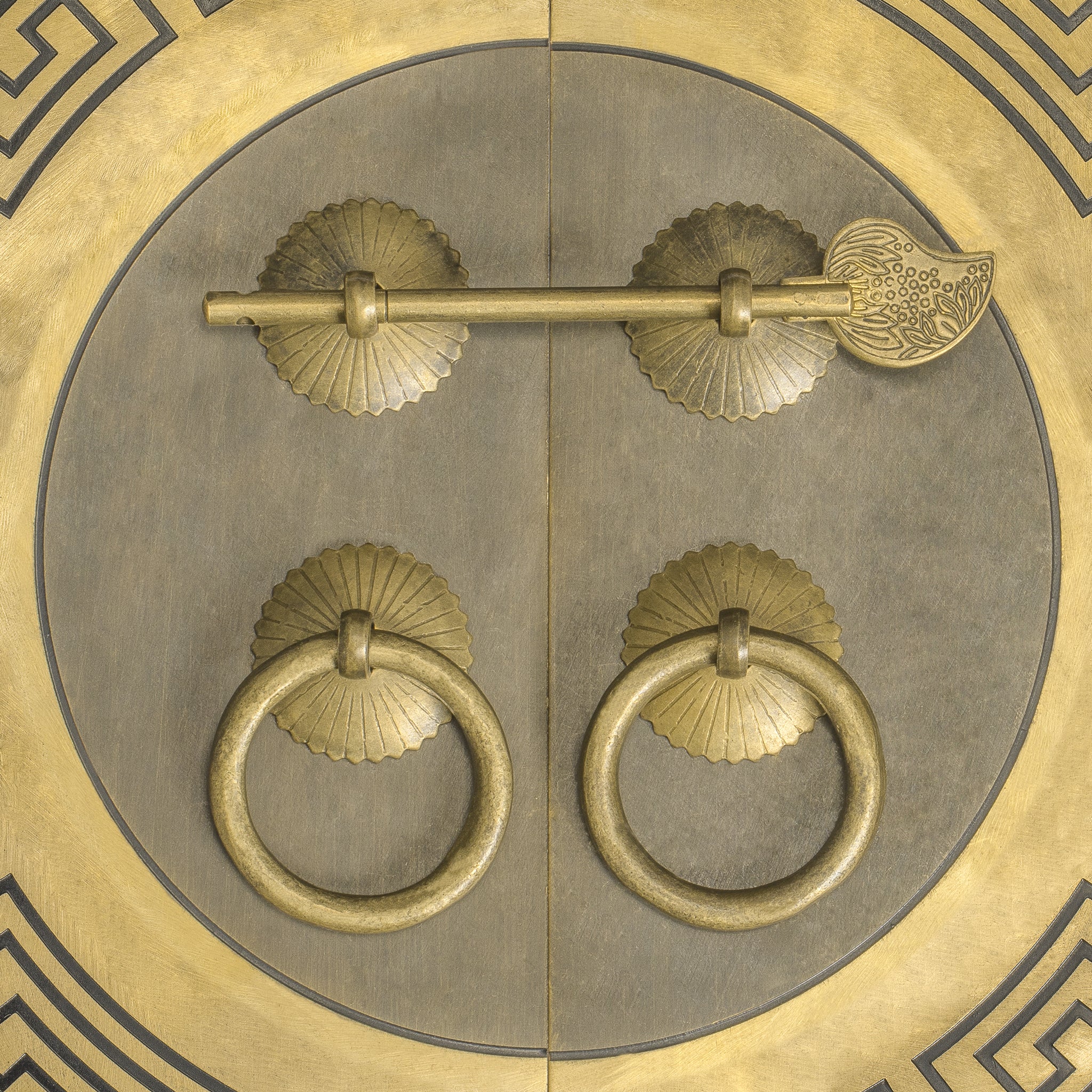 Tibetan Cabinet Face Plate 9.5"-Chinese Brass Hardware