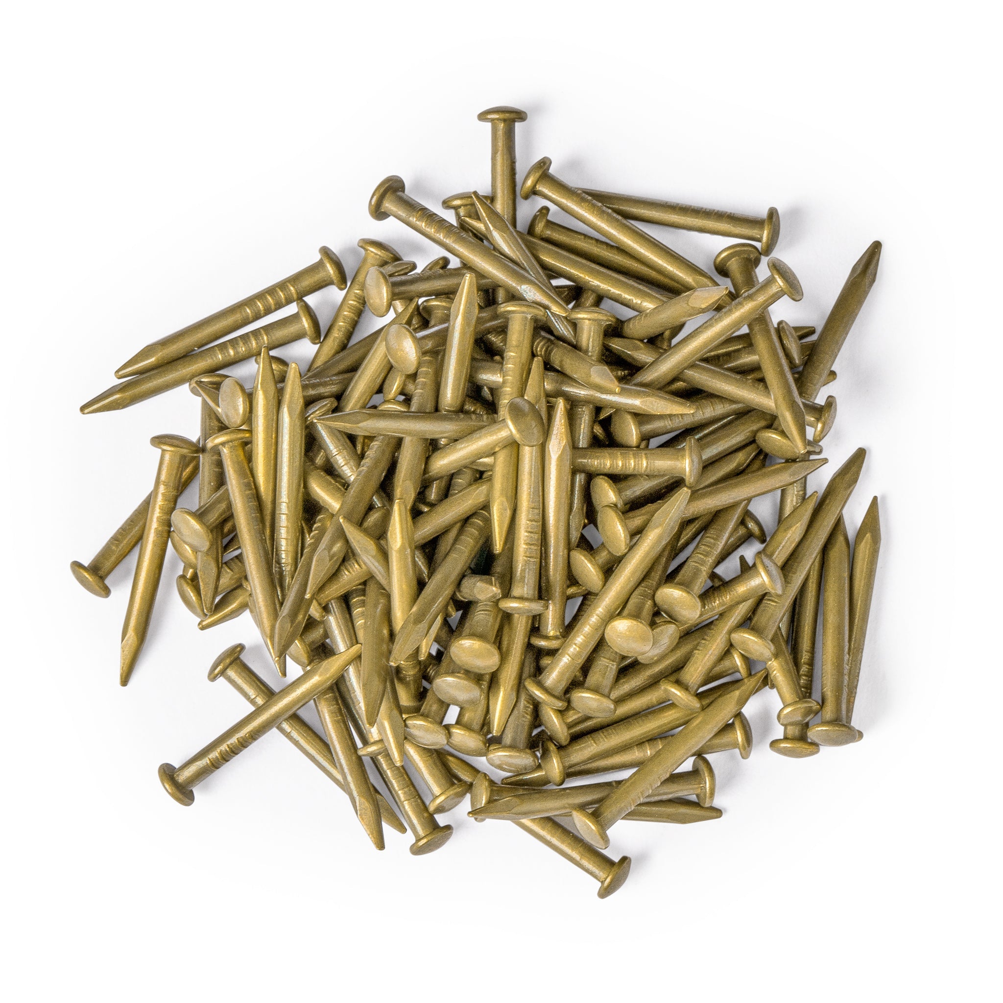 0.6" Pure Brass Nails - Bag of 100-Chinese Brass Hardware