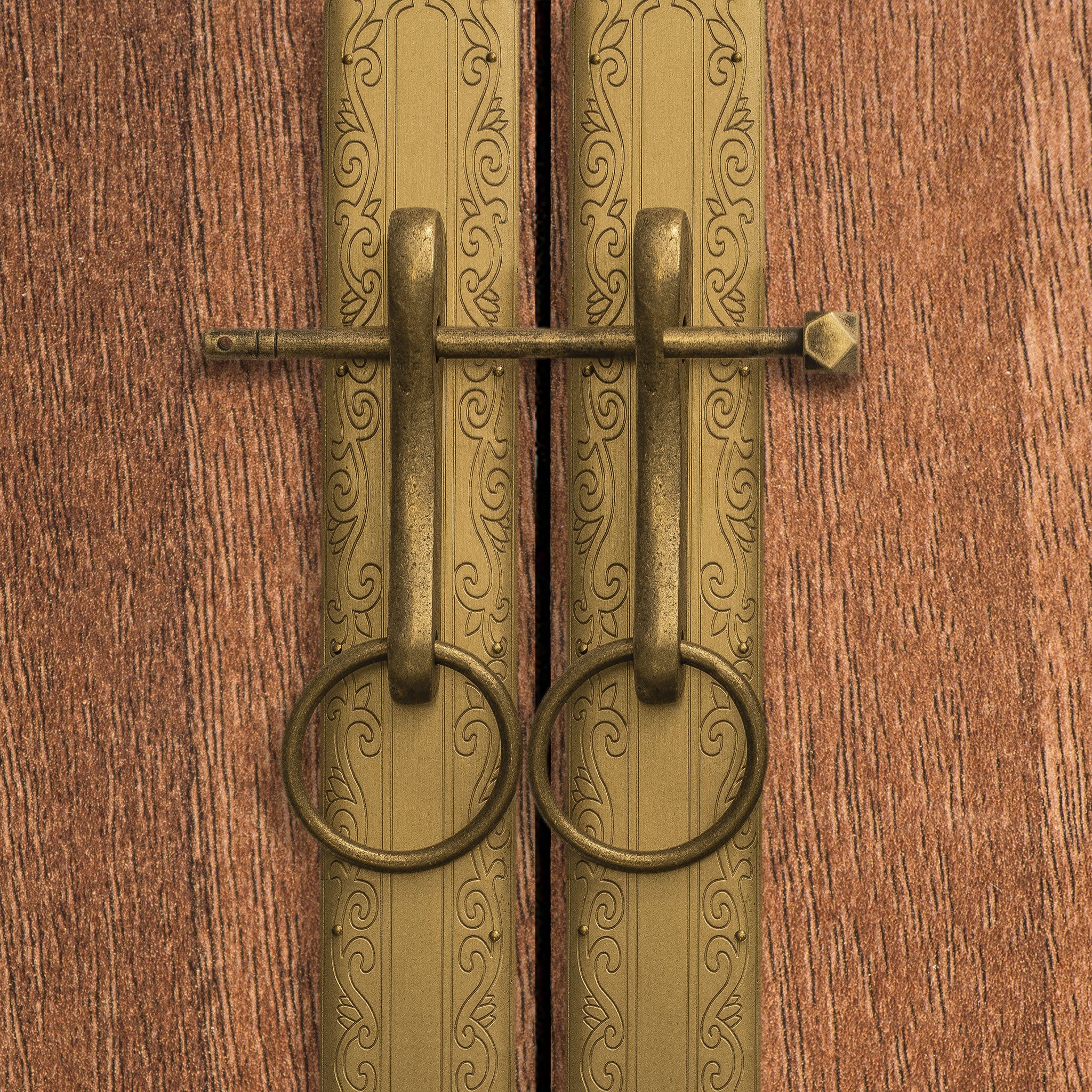 14 Sided Key Pins 6" Set of 2-Chinese Brass Hardware