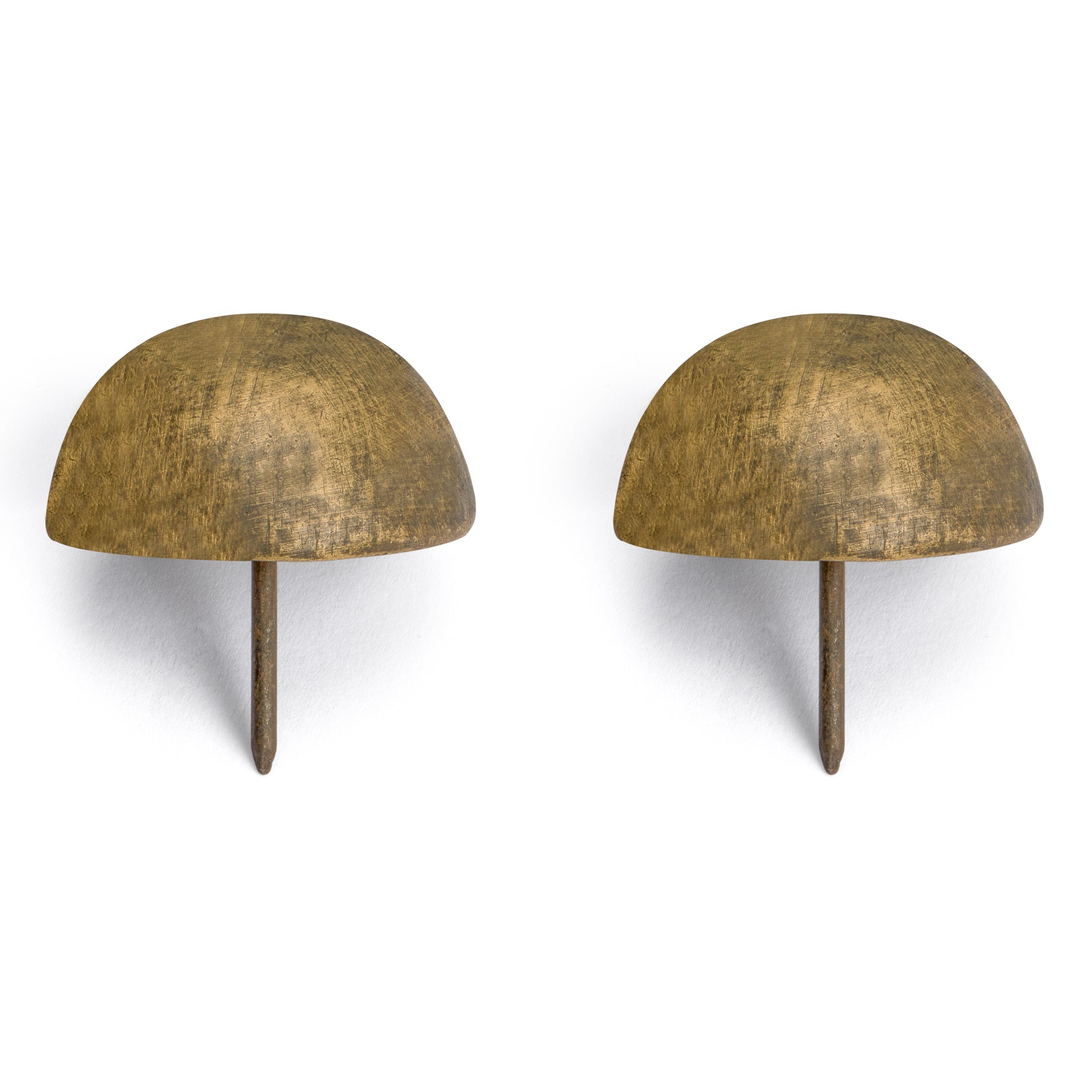 1.5" Brass Stud Tack Nail Pin Hardware - Set of 2-Chinese Brass Hardware