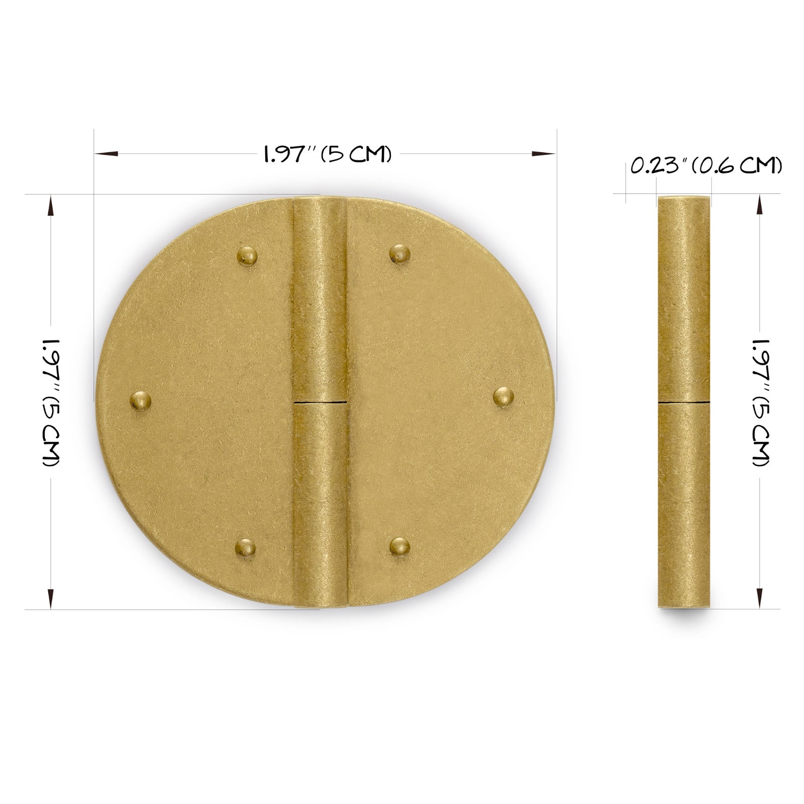 Oblong Hinge 2" - Set of 2