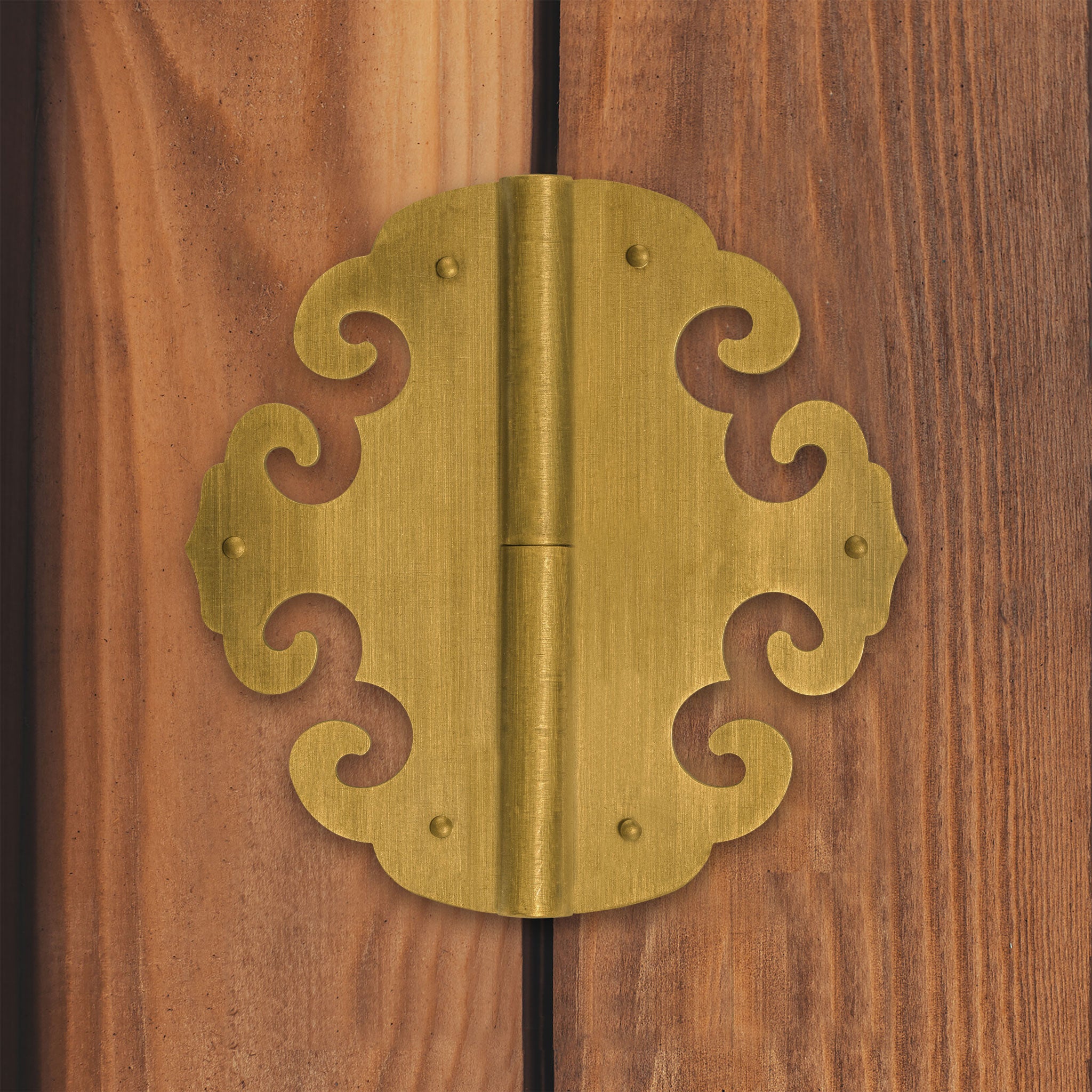 Four Flowers Hinges 4" - Set of 2
