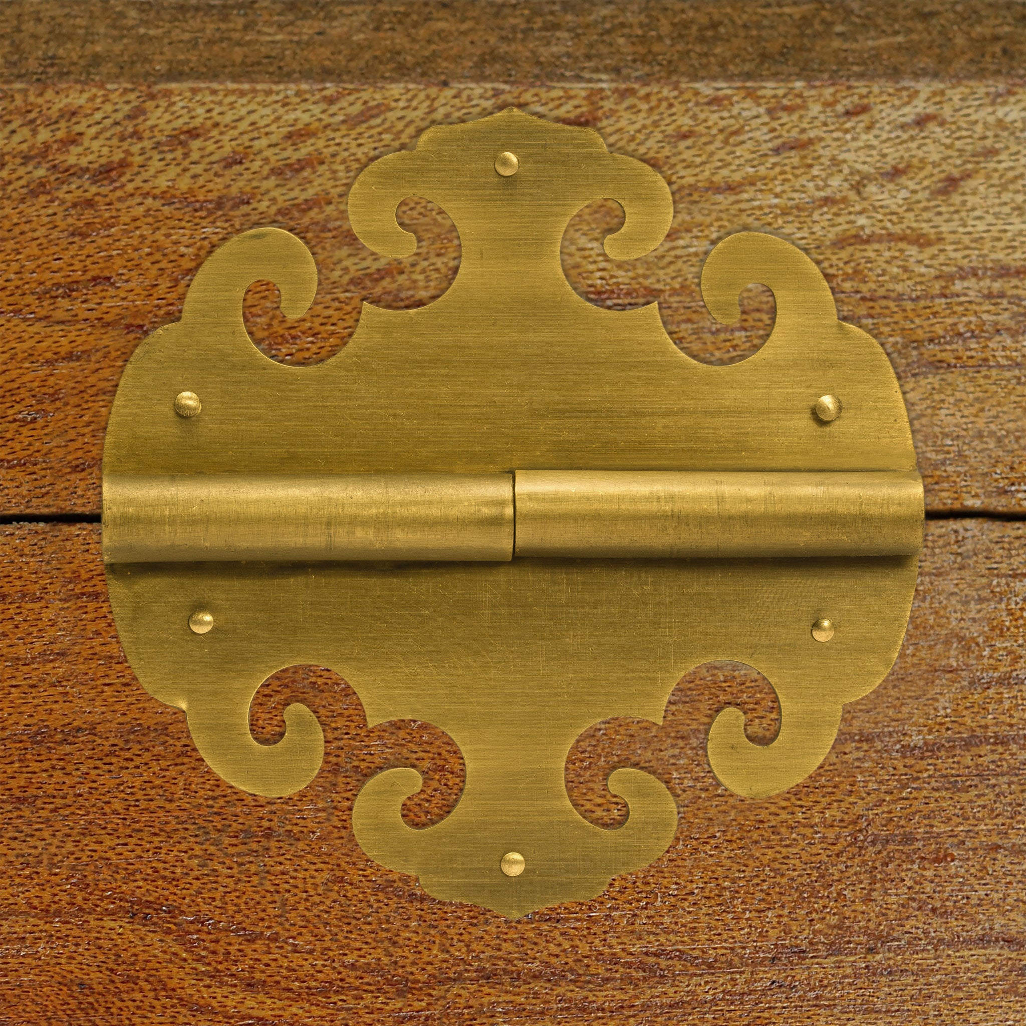 Four Flowers Hinges 4" - Set of 2