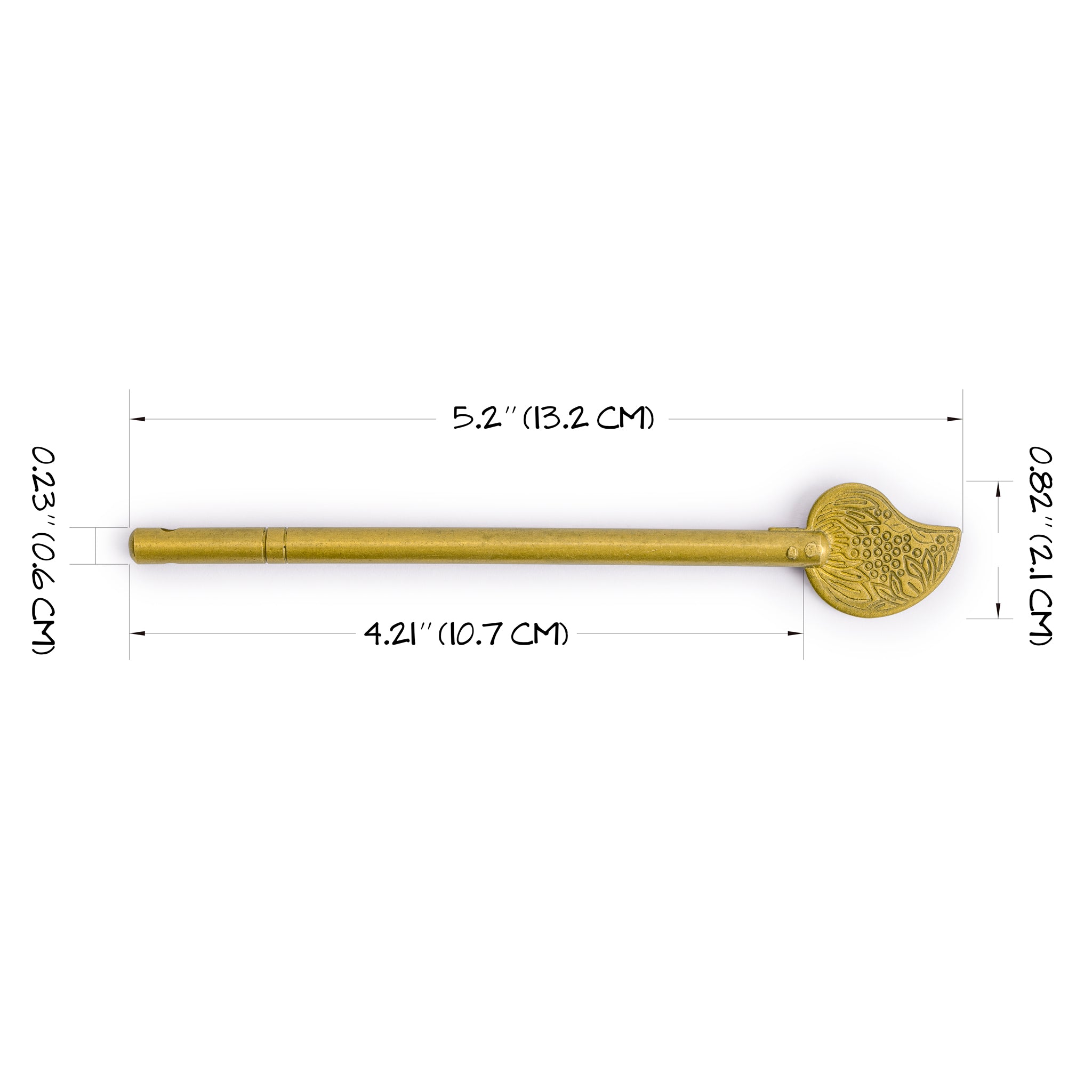 Bird Tail Brass Hardware Key Pins 5.6" - Set of 2
