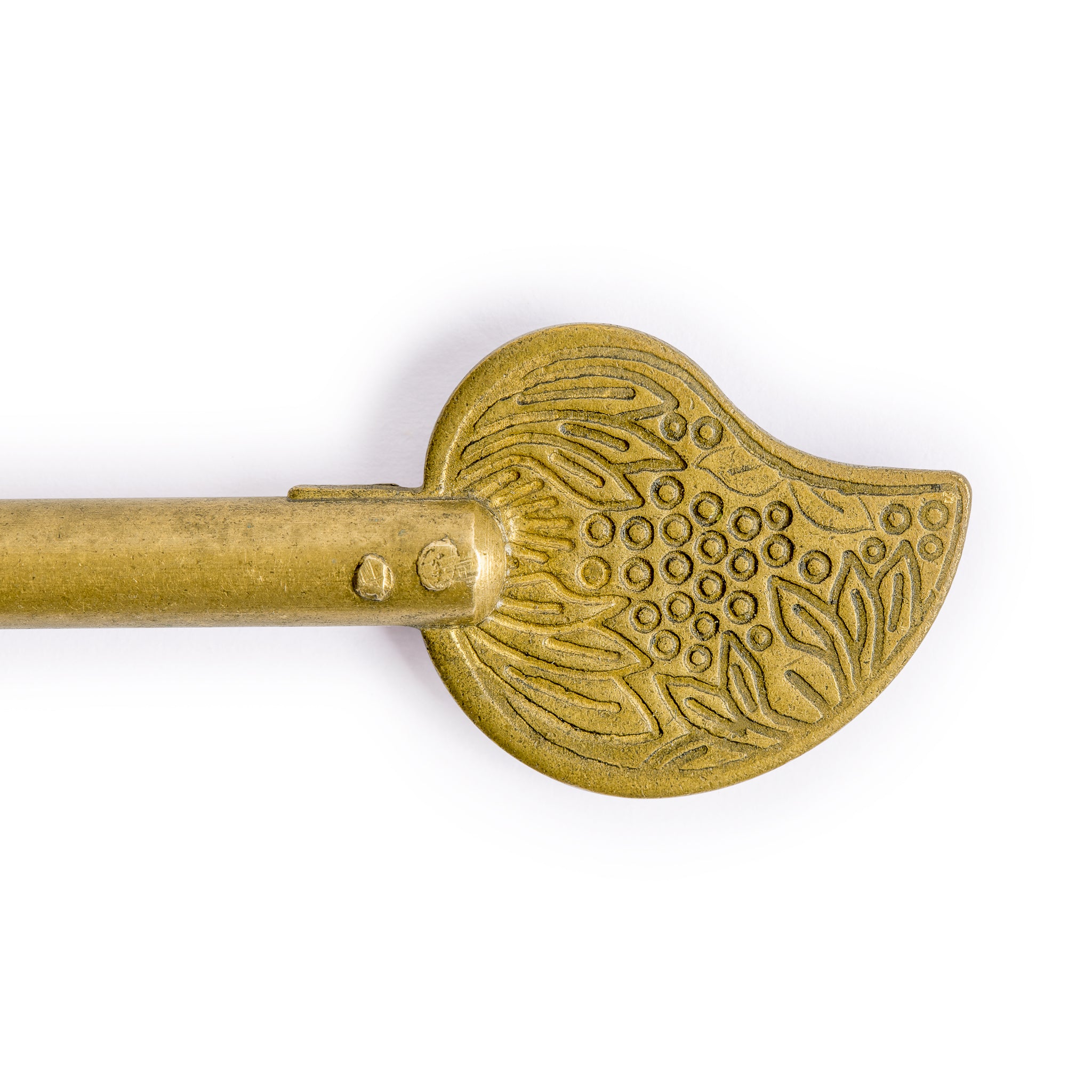 Bird Tail Brass Hardware Key Pins 5.6" - Set of 2