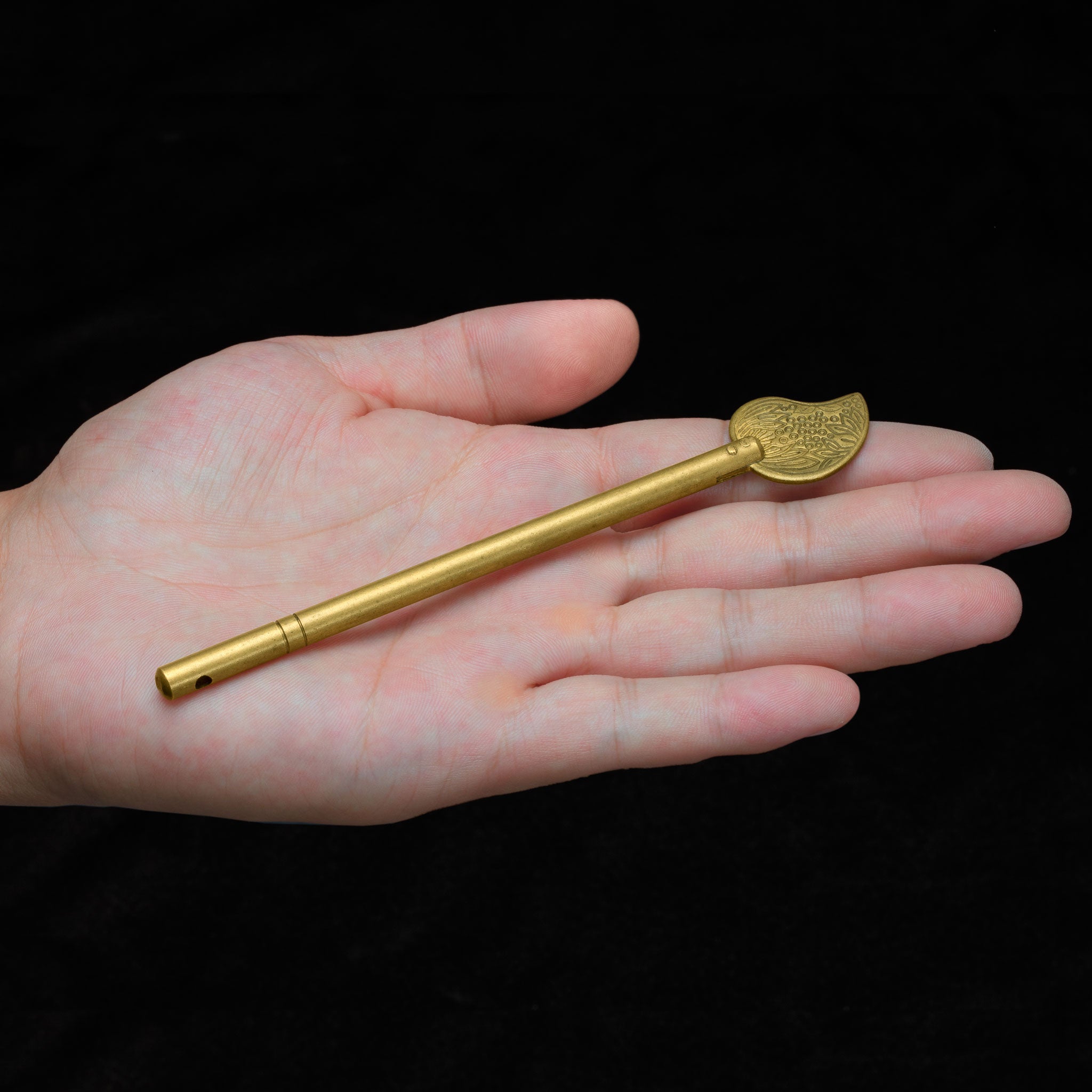Bird Tail Brass Hardware Key Pins 5.6" - Set of 2