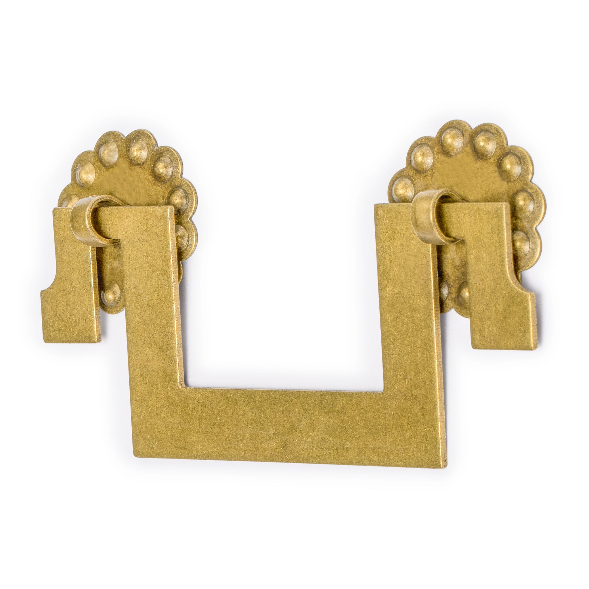 All Square Pulls 4" - Set of 2-Chinese Brass Hardware