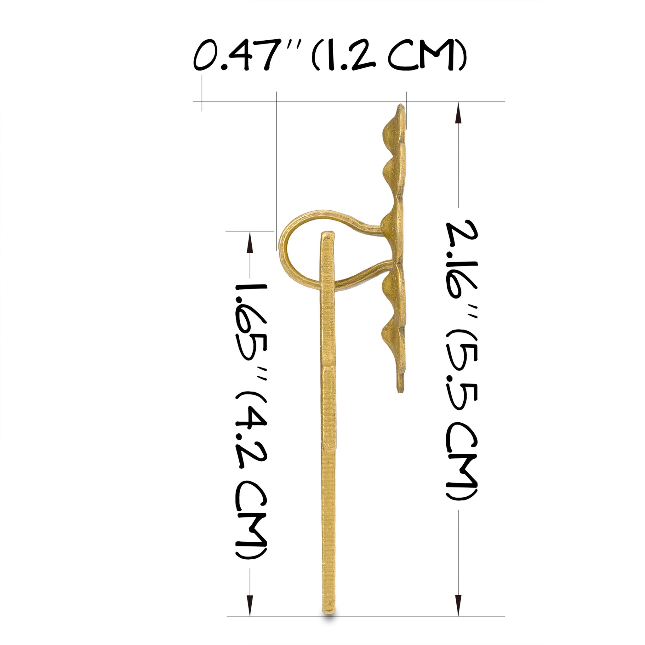 All Square Pulls 4" - Set of 2-Chinese Brass Hardware