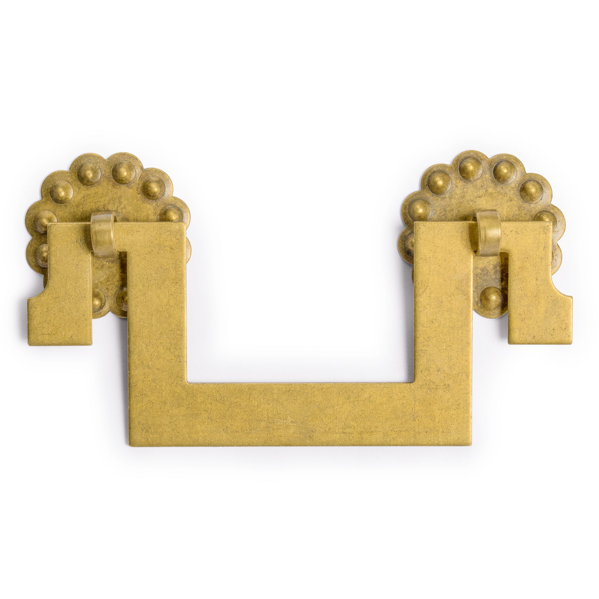 All Square Pulls 4" - Set of 2-Chinese Brass Hardware