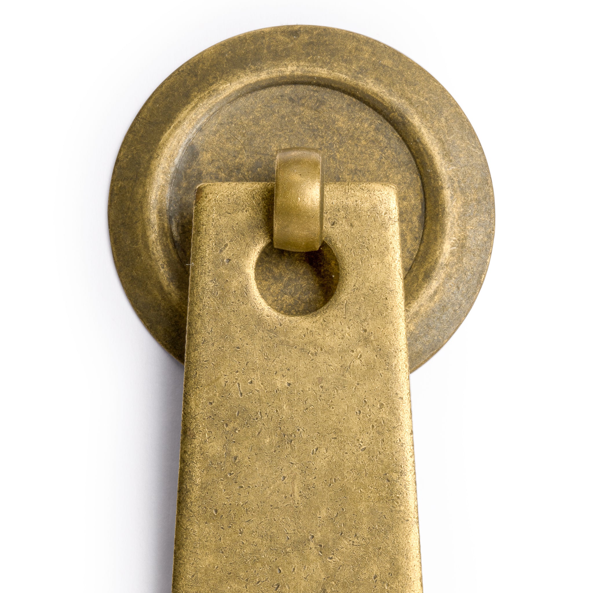Art Deco Leaf Brass Hardware Pulls 2.7" - Set of 2-Chinese Brass Hardware