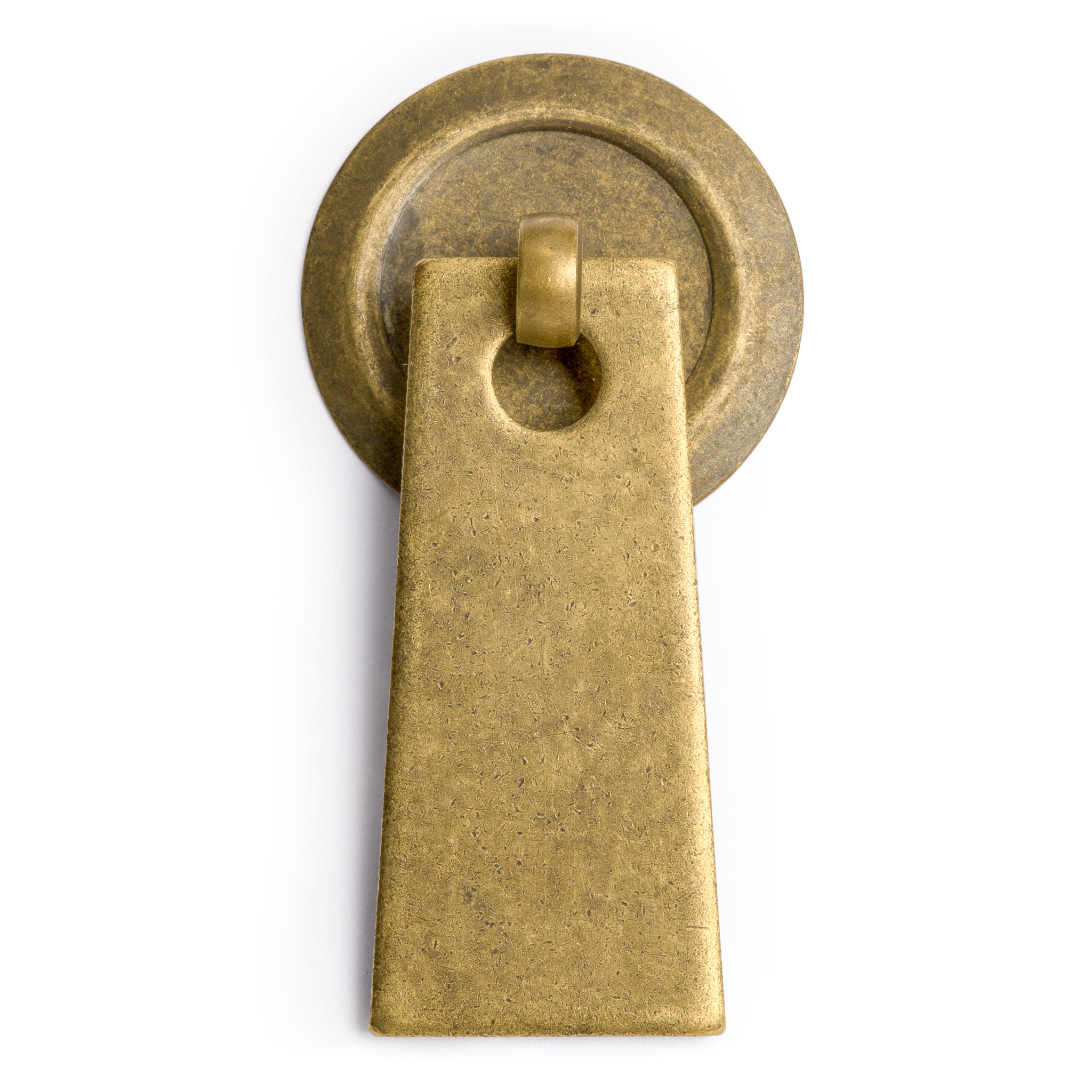 Art Deco Leaf Brass Hardware Pulls 2.7" - Set of 2-Chinese Brass Hardware