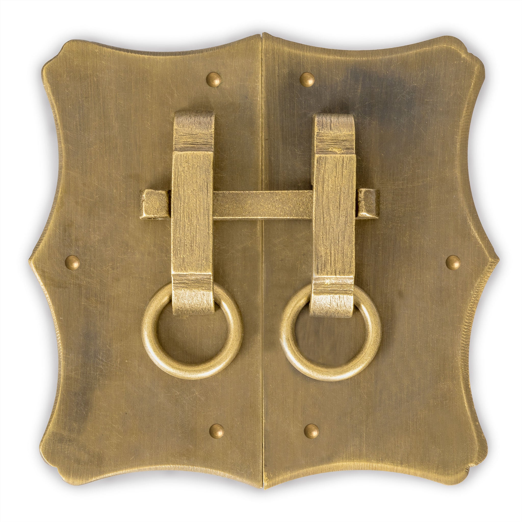 Bamboo Curve Cabinet Face Plate 5" x 5.5"-Chinese Brass Hardware