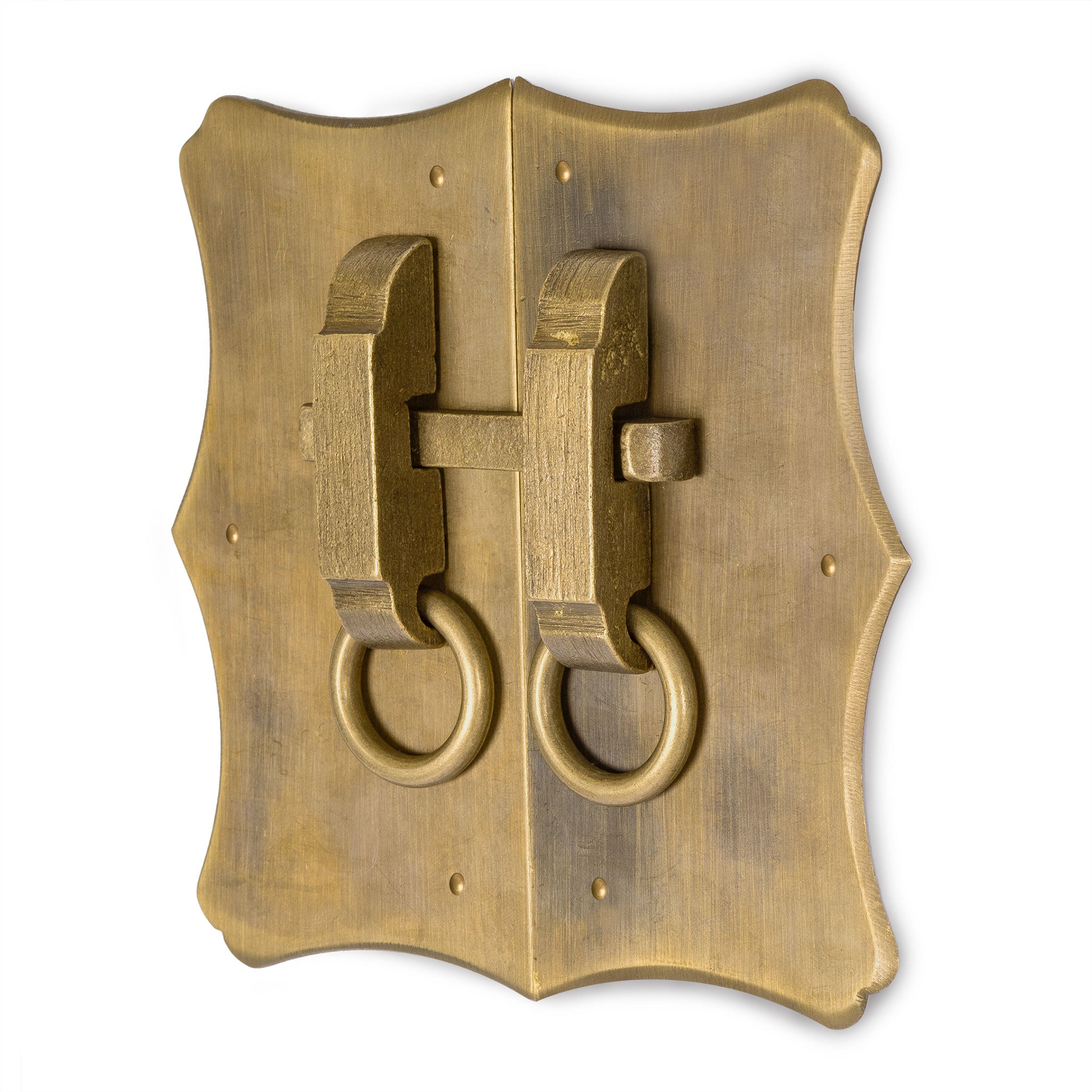 Bamboo Curve Cabinet Face Plate 5.5" x 6"-Chinese Brass Hardware