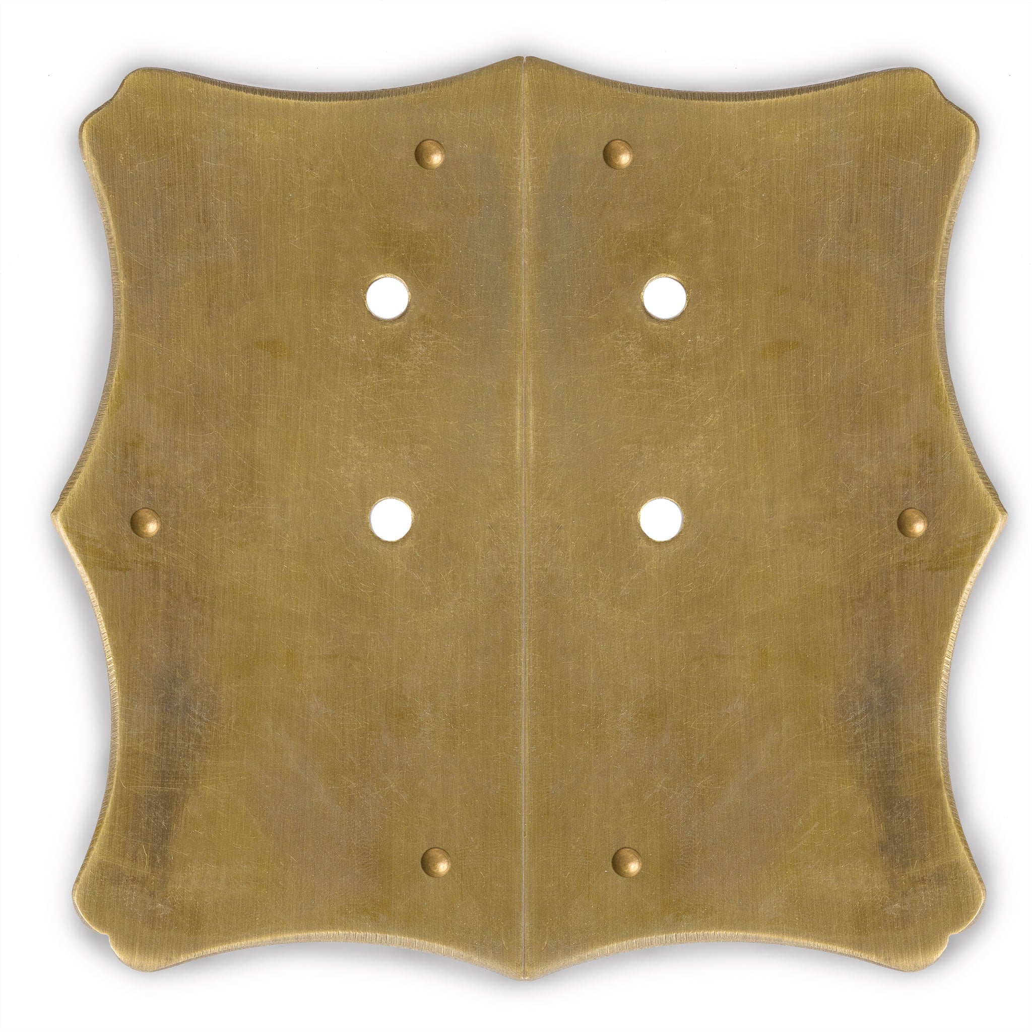 Bamboo Curve Cabinet Face Plate 5.5" x 6"-Chinese Brass Hardware