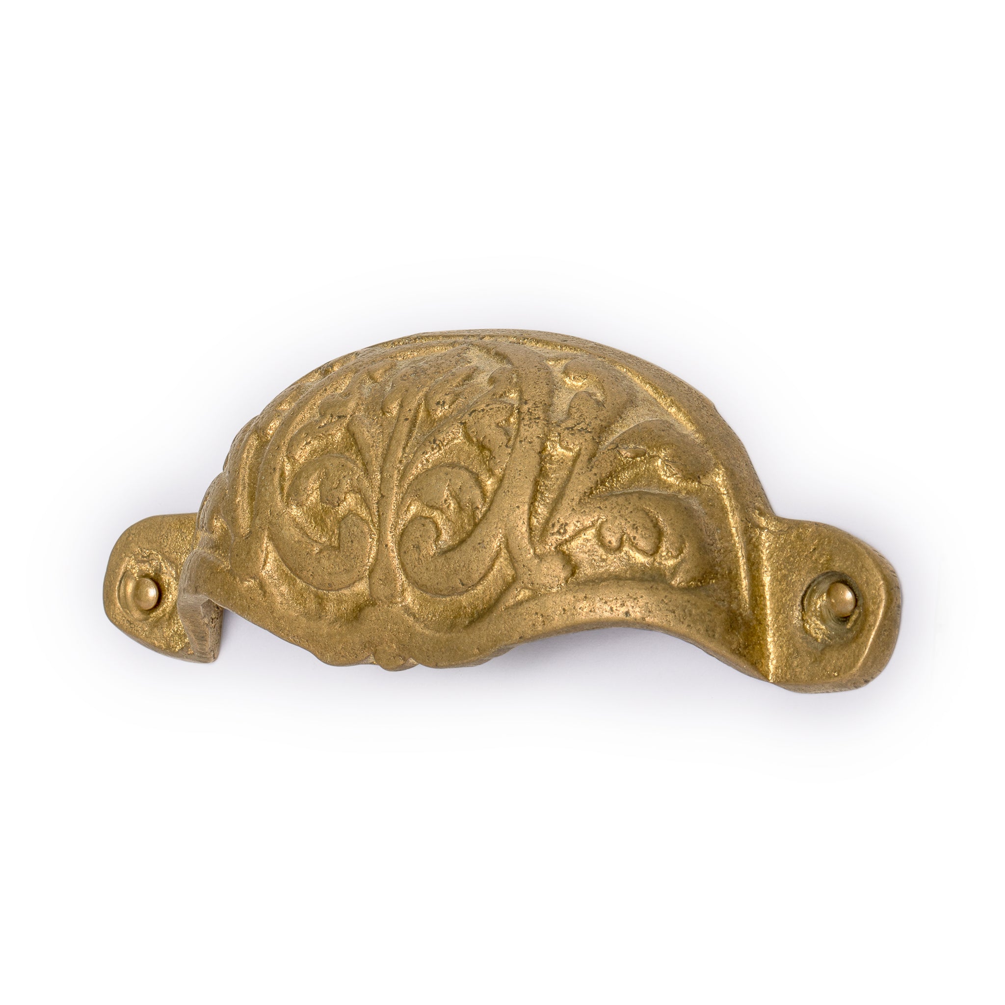 Bamboo Leaf Handle Pulls 3.5" - Set of 2-Chinese Brass Hardware