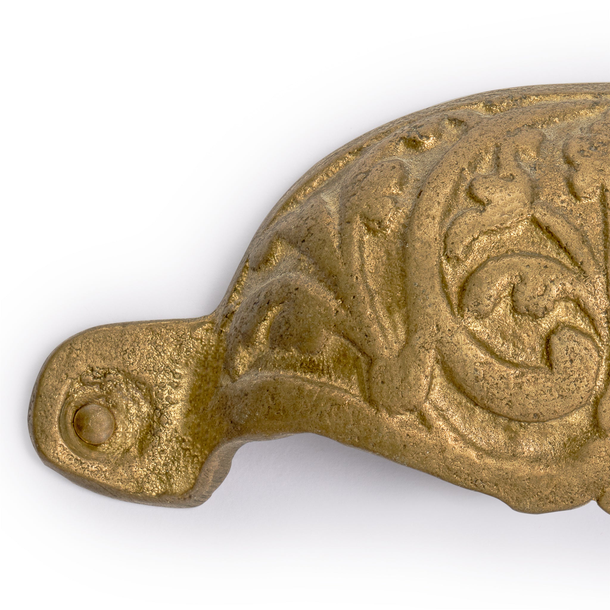 Bamboo Leaf Handle Pulls 3.5" - Set of 2-Chinese Brass Hardware
