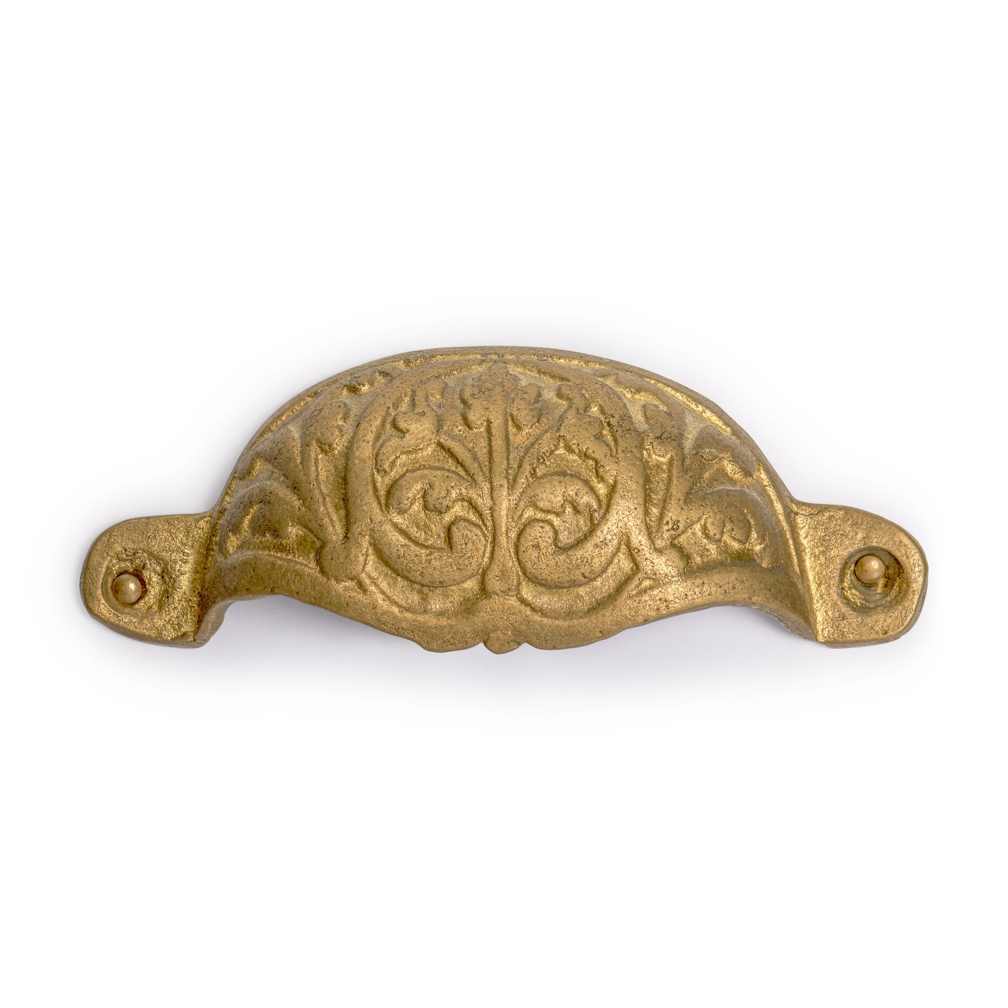 Bamboo Leaf Handle Pulls 3.5" - Set of 2-Chinese Brass Hardware