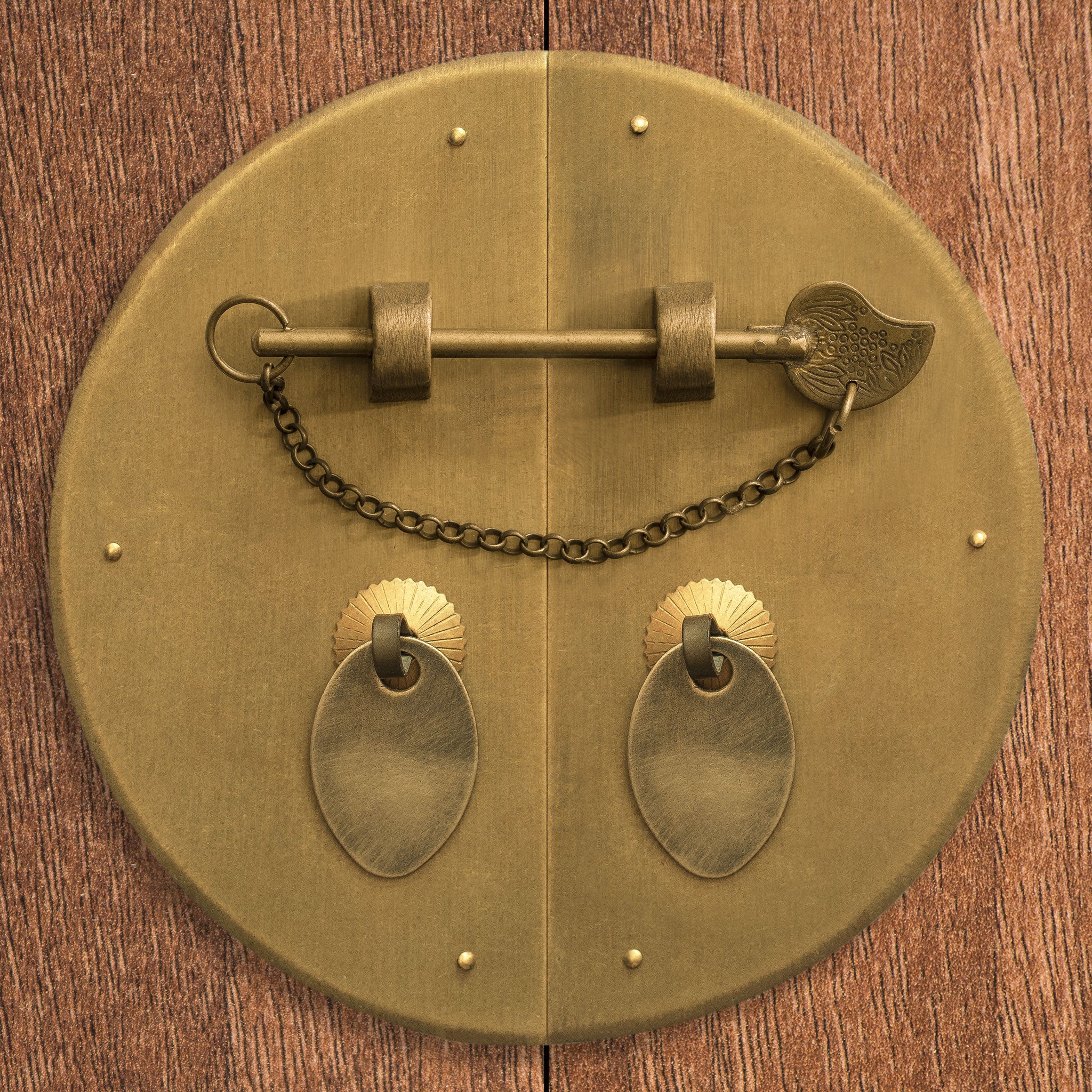 Bird Tail Brass Key Pin Hardware with Chain 3.5"-Chinese Brass Hardware