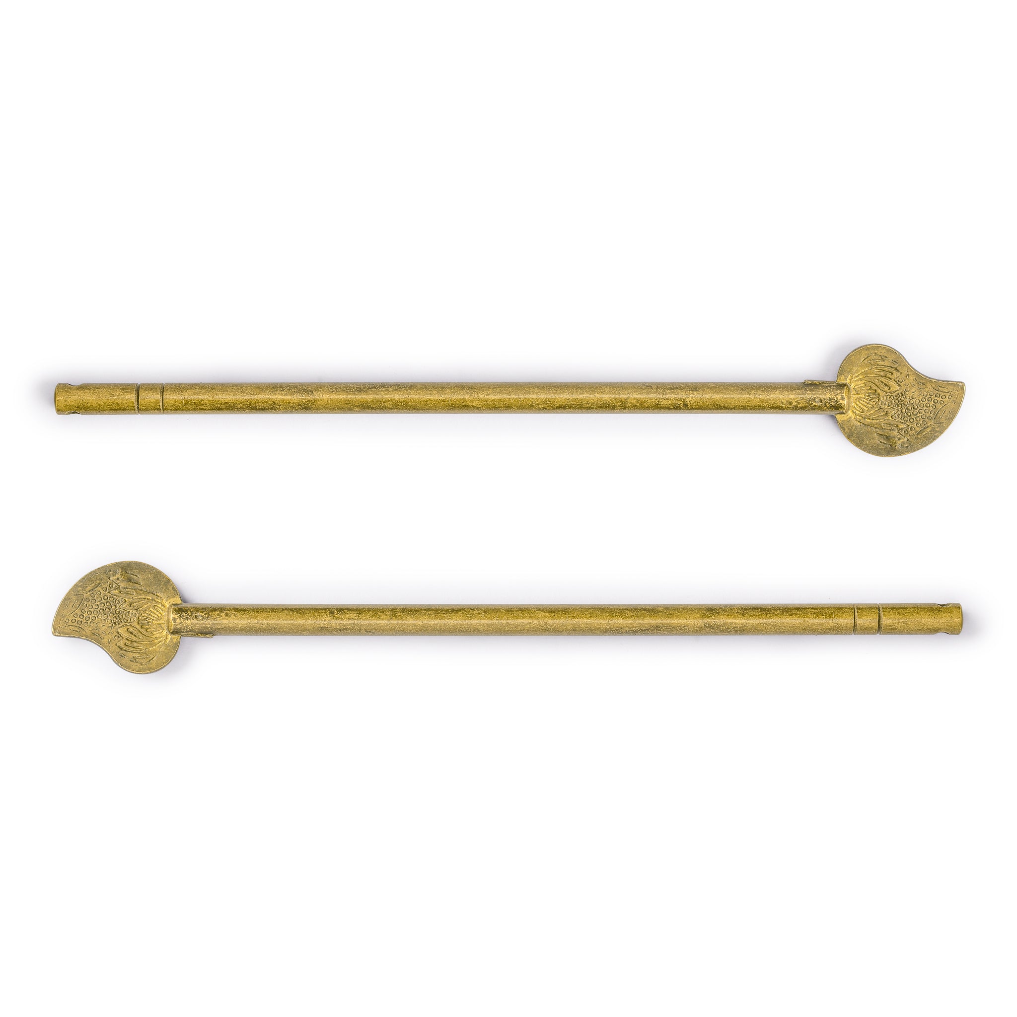 Bird Tail Key 6-3/4" - Set of 2-Chinese Brass Hardware