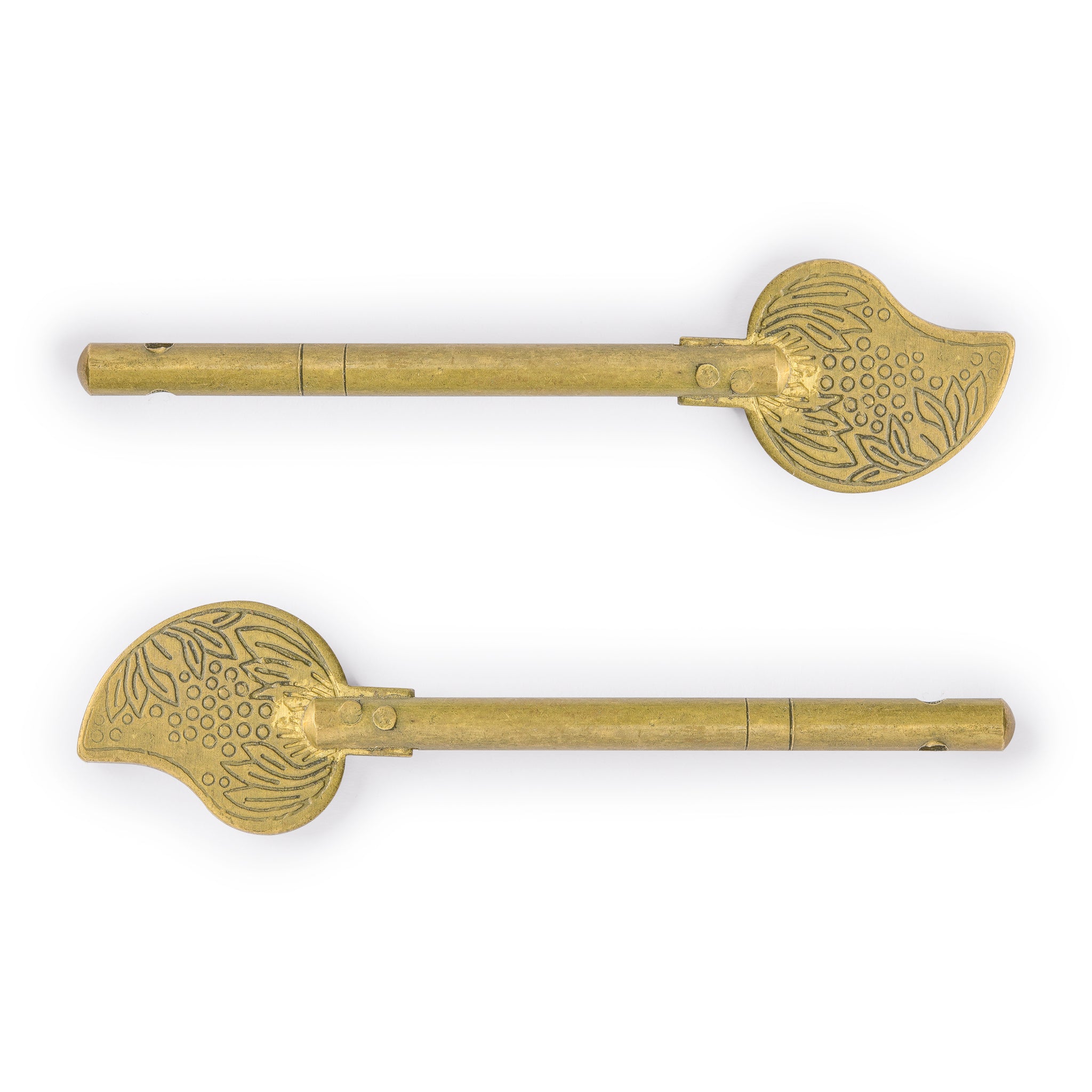 Bird Tail Key Pins 3.3" Set of 2-Chinese Brass Hardware
