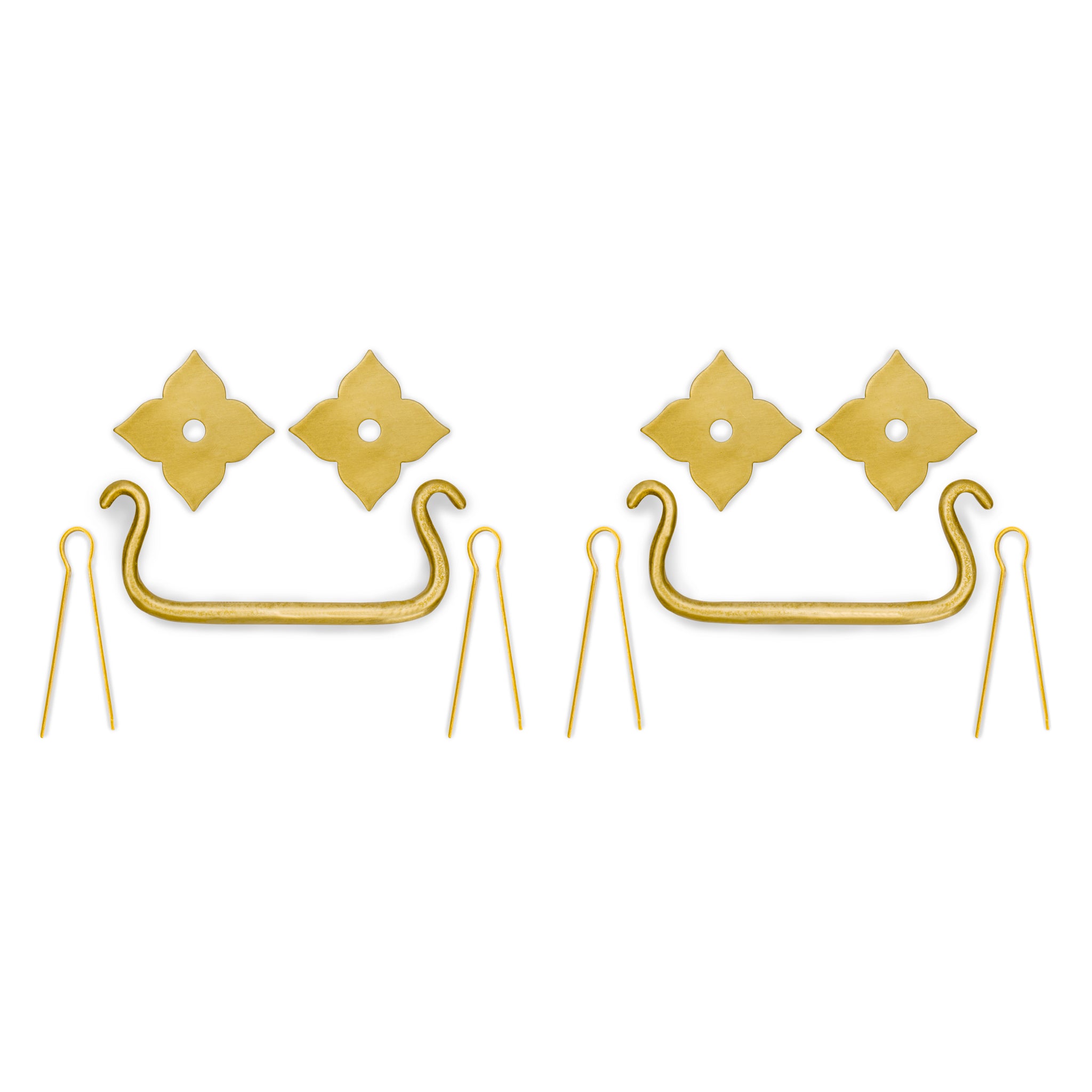Bunchberry Pulls 3.2" - Set of 2-Chinese Brass Hardware
