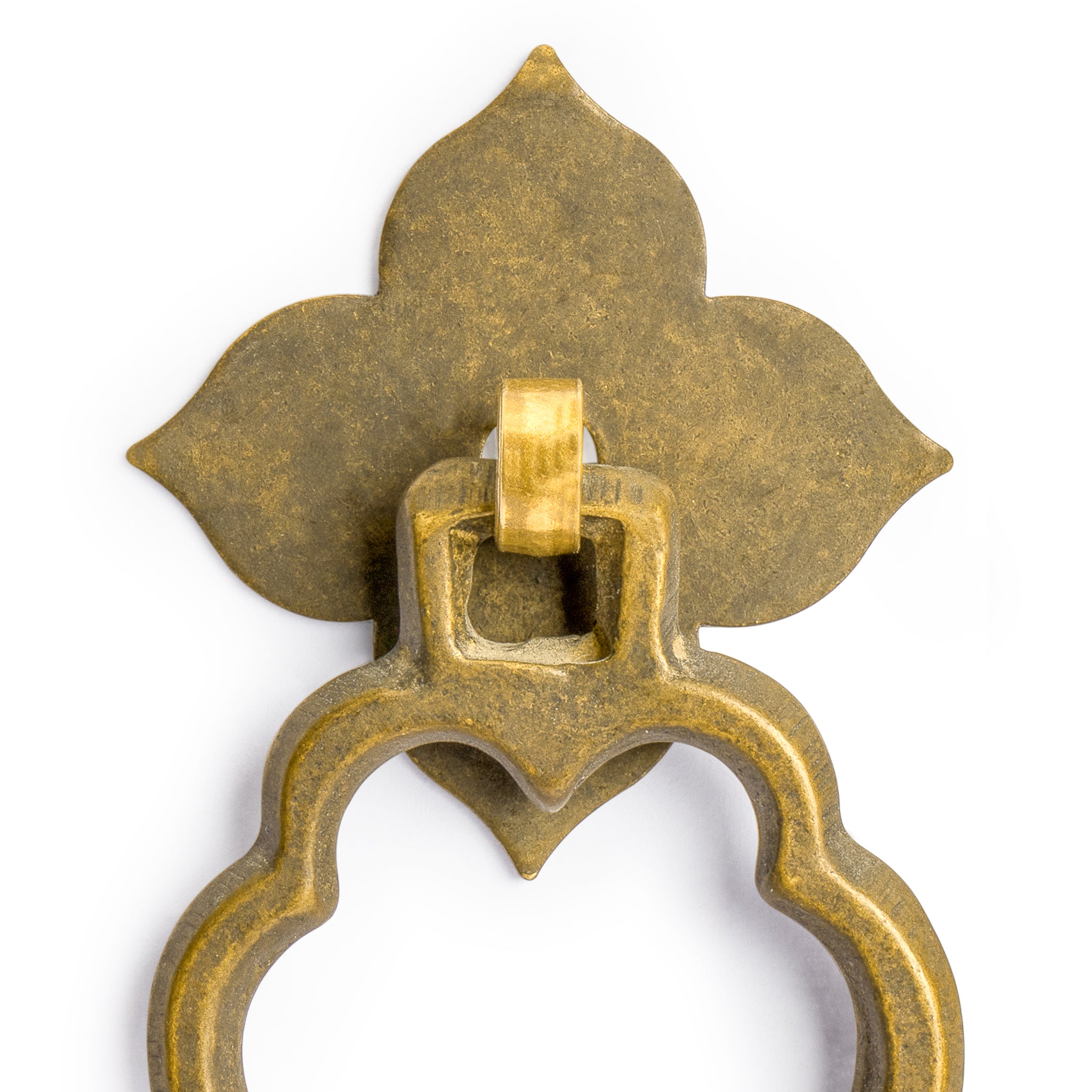Bunchberry and Clover Flower Pulls 2.8" - Set of 2-Chinese Brass Hardware