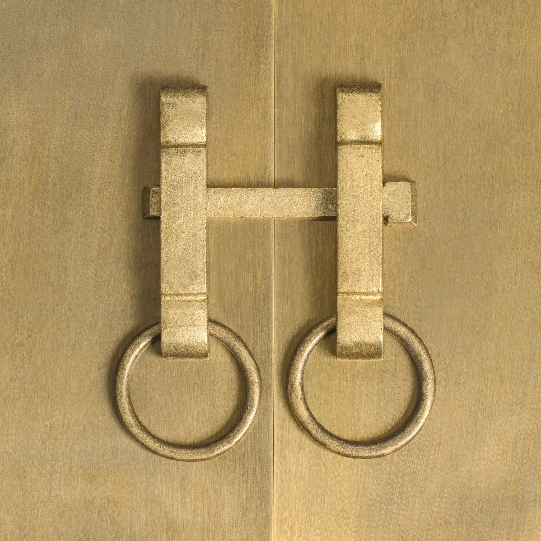 Button and Zipper Cabinet Face Plate 12.5"-Chinese Brass Hardware
