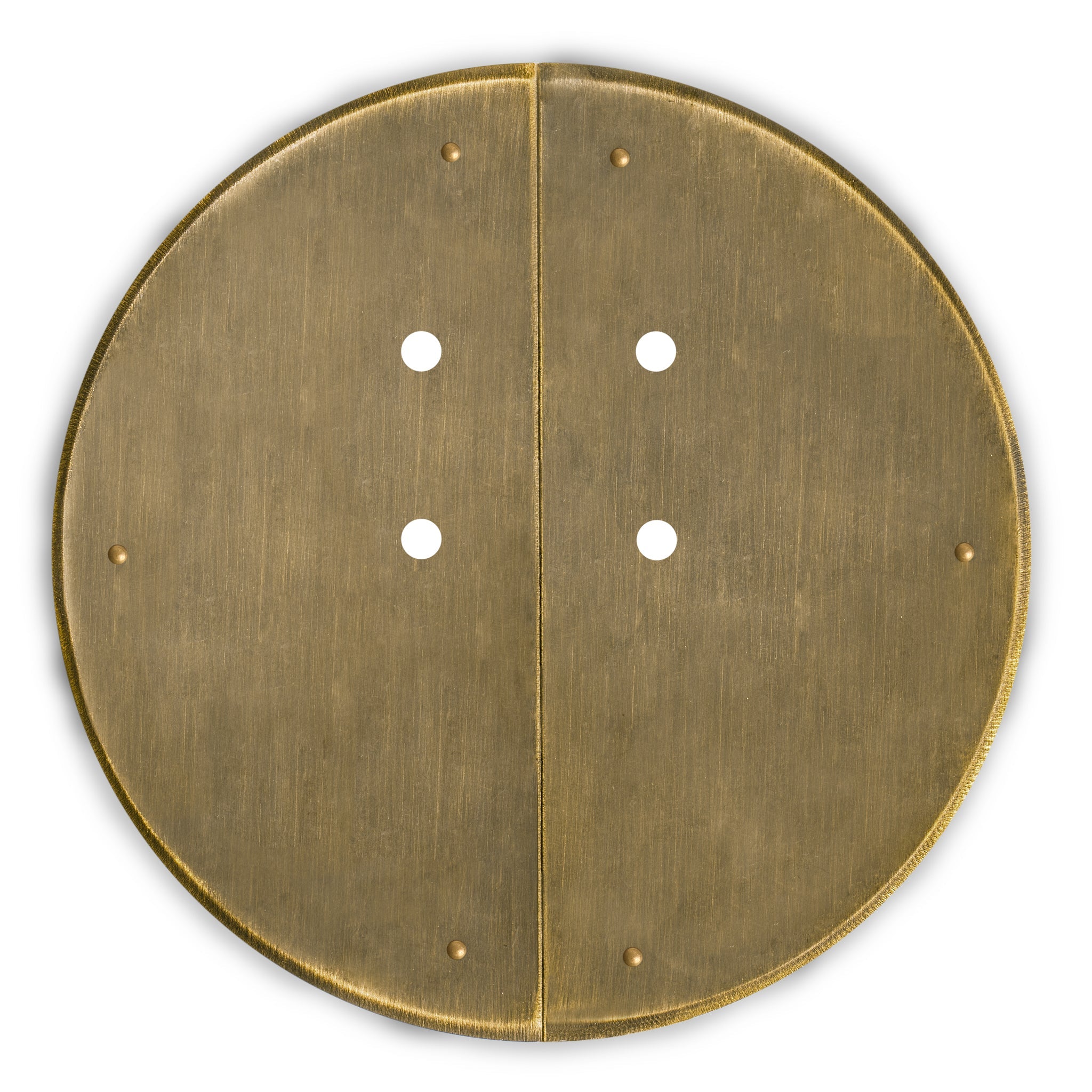 Button and Zipper Cabinet Face Plate 6.25"-Chinese Brass Hardware